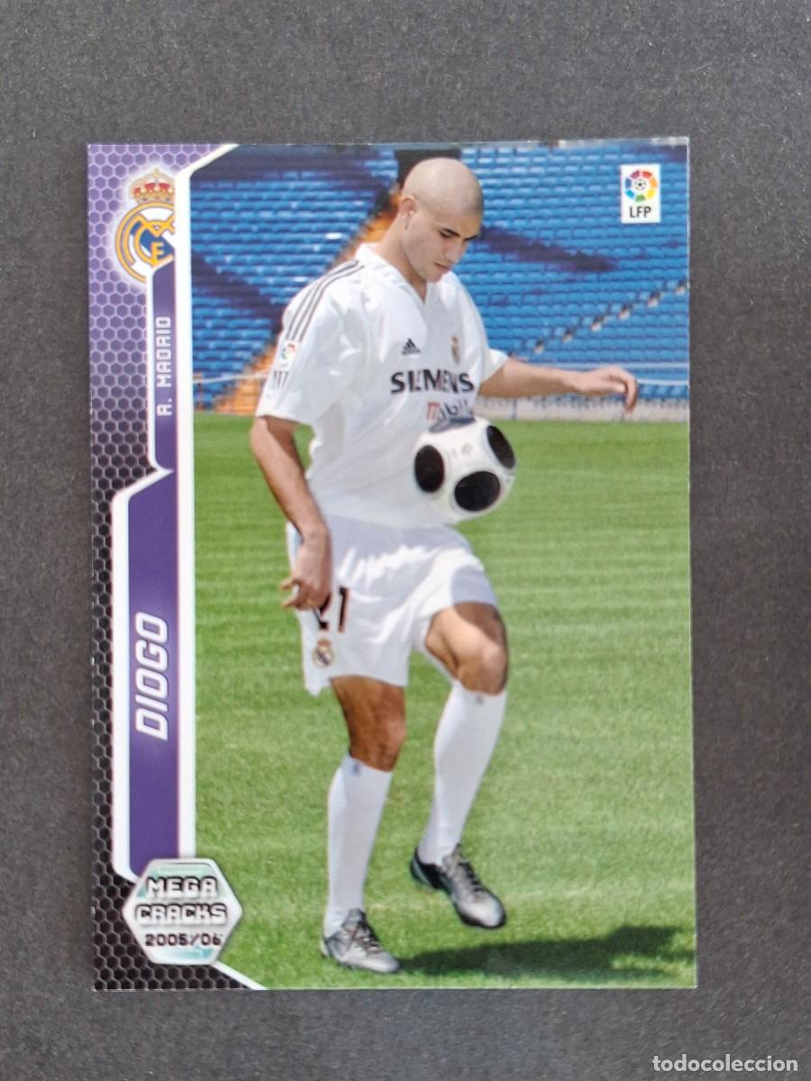 Cromos de f&uacute;tbol: L3 DIOGO REAL MADRID 190 PANINI MEGACRACKS 2005 2006 05 06