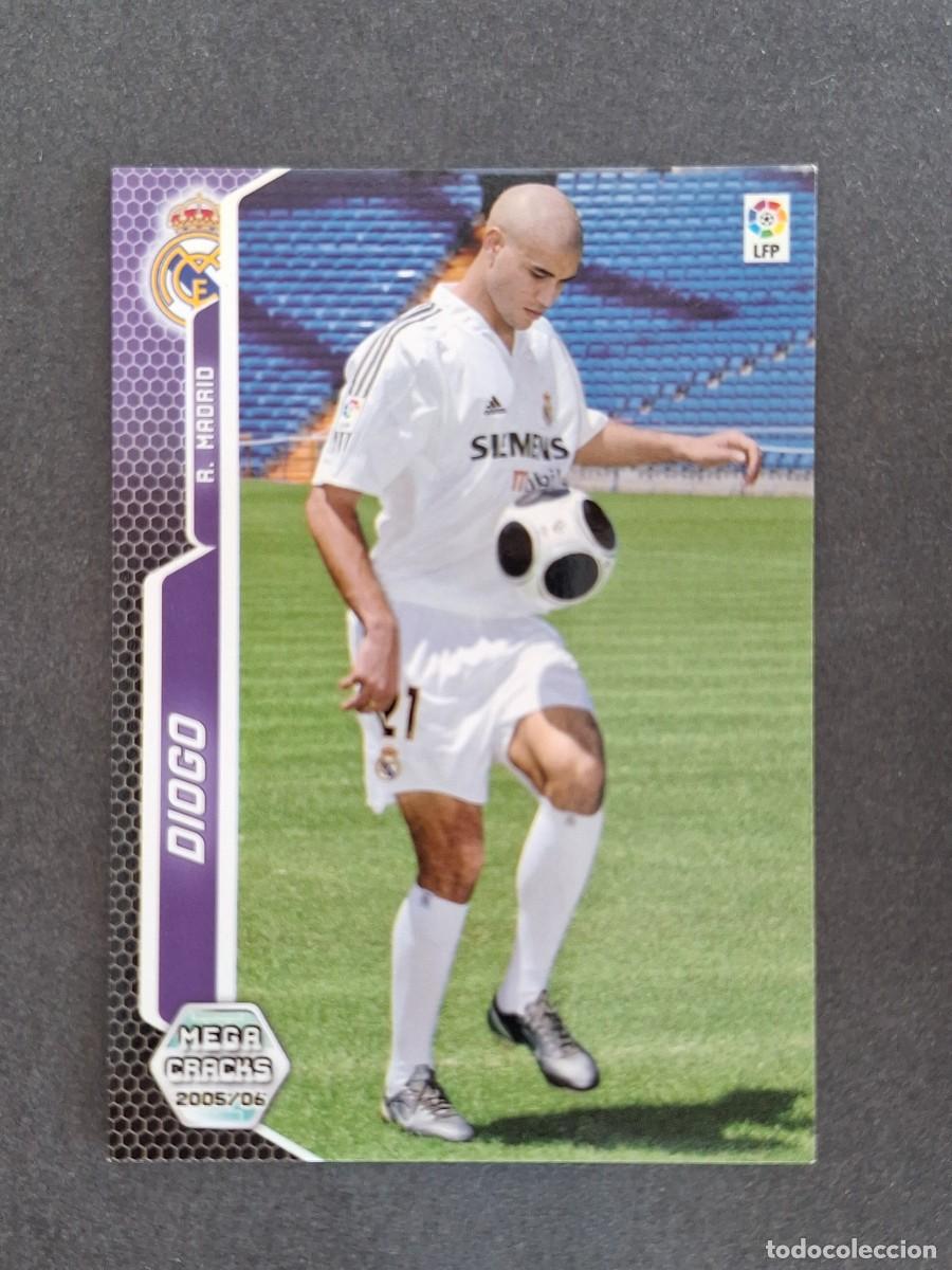 Cromos de f&uacute;tbol: L3 DIOGO REAL MADRID 190 PANINI MEGACRACKS 2005 2006 05 06