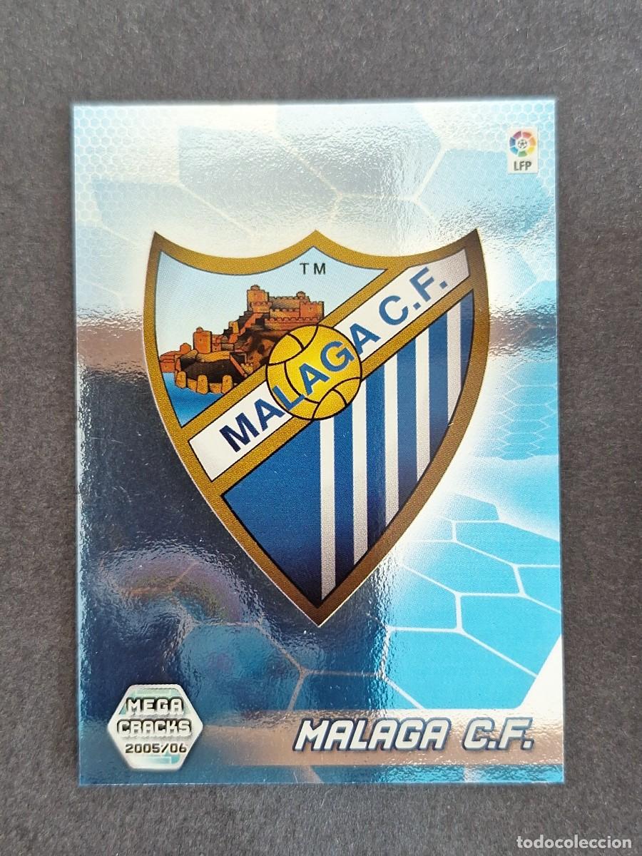 Cromos de f&uacute;tbol: L3 ESCUDO MALAGA C. F. 199 PANINI MEGACRACKS 2005 2006 05 06