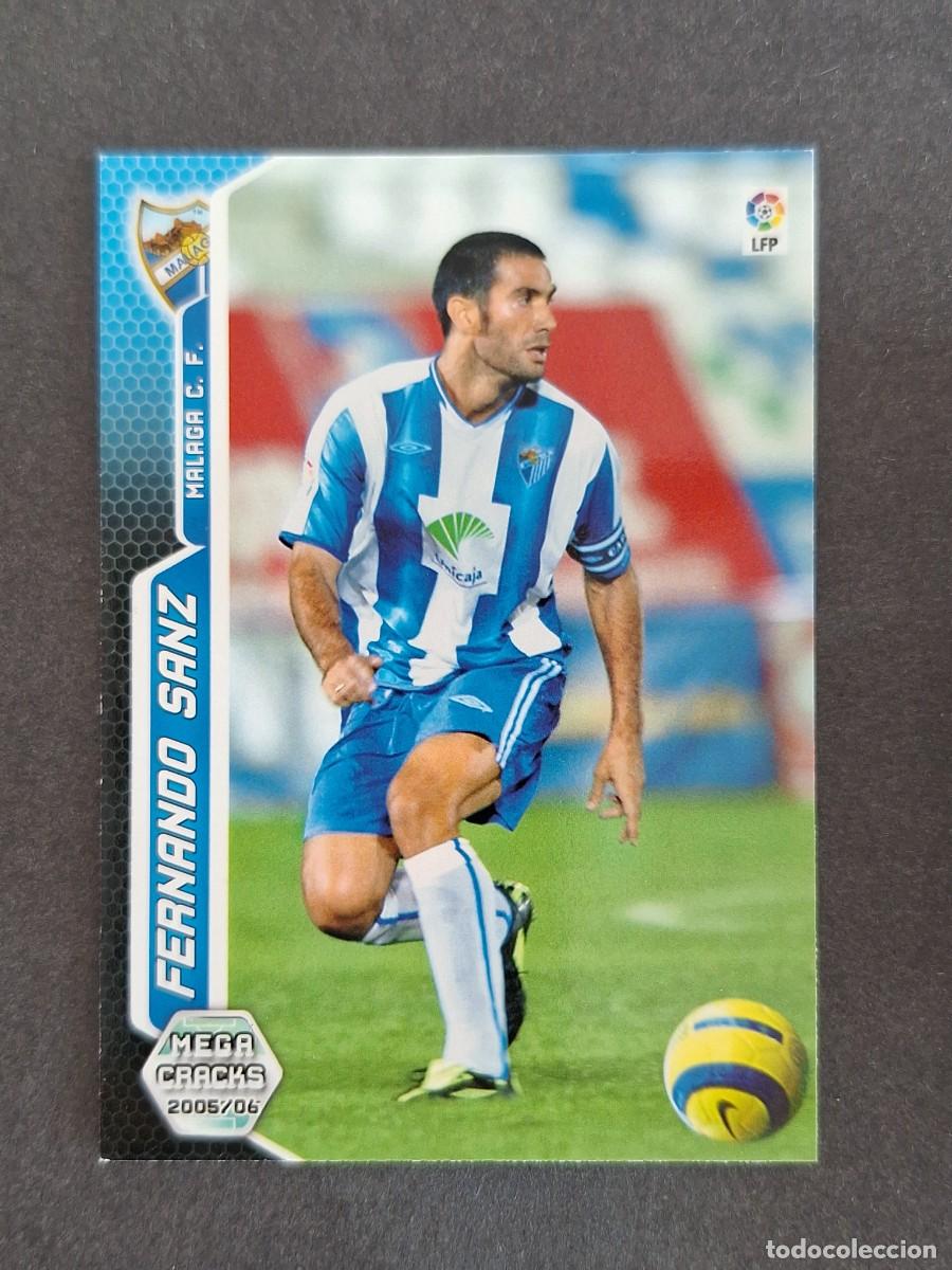 Cromos de f&uacute;tbol: L3 FERNANDO SANZ MALAGA C. F. 203 PANINI MEGACRACKS 2005 2006 05 06