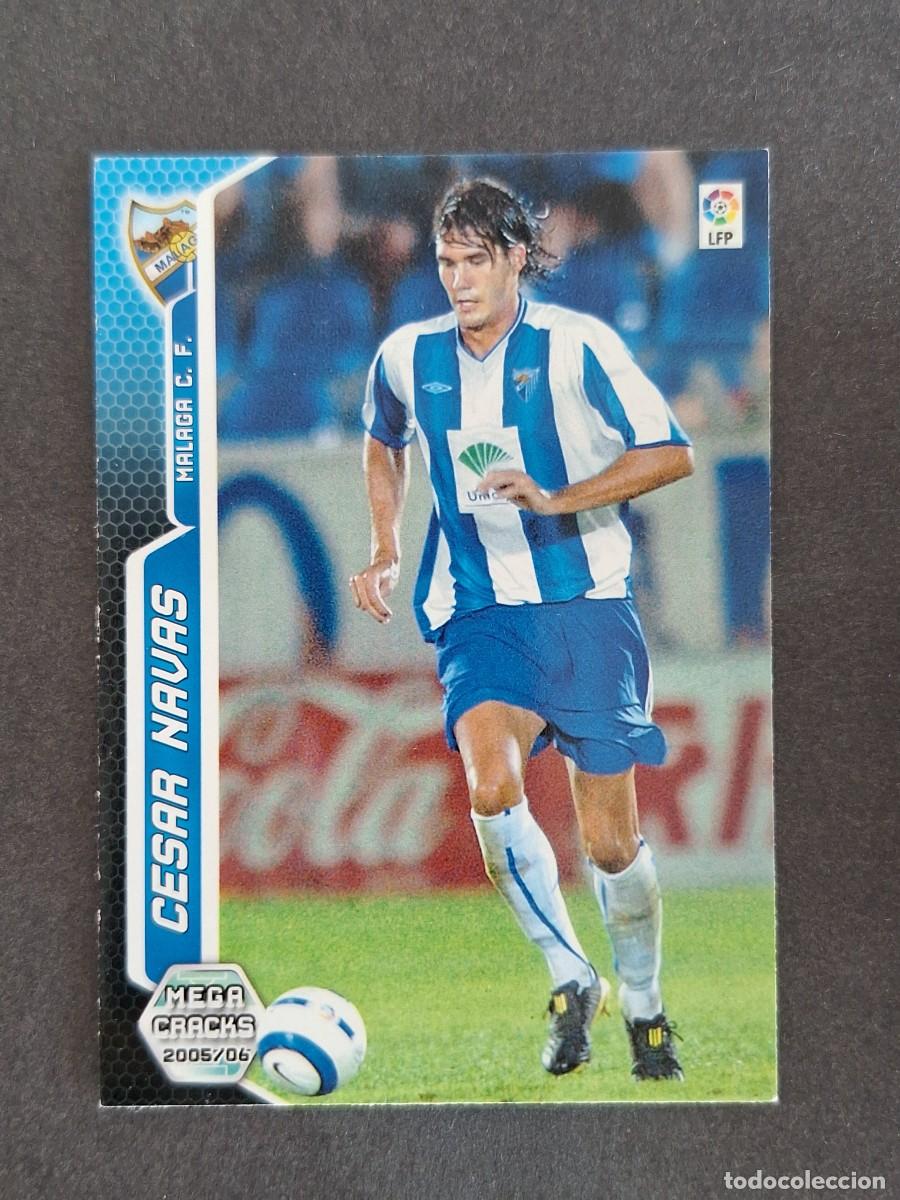 Cromos de f&uacute;tbol: L3 CESAR NAVAS MALAGA C. F. 204 PANINI MEGACRACKS 2005 2006 05 06