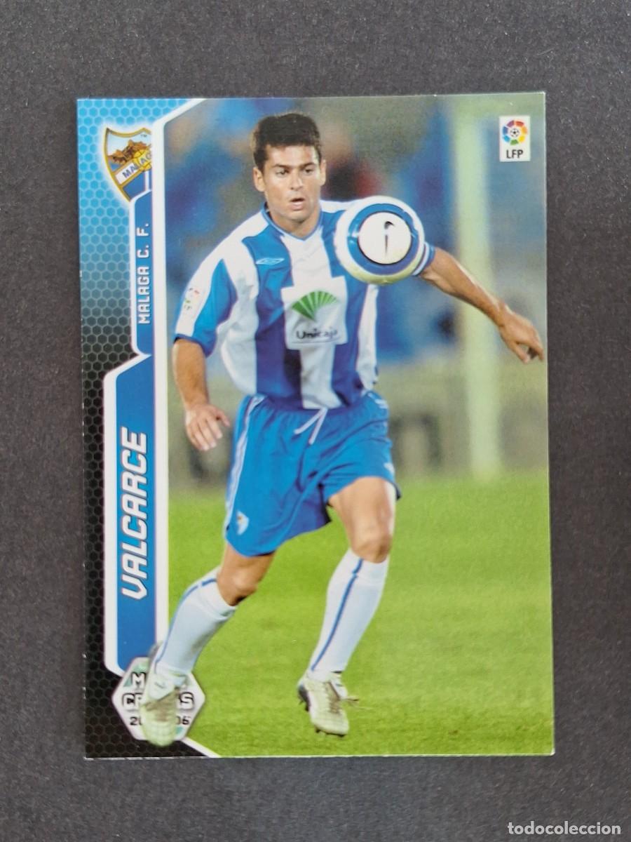 Cromos de f&uacute;tbol: L3 VALCARCE MALAGA C. F. 206 PANINI MEGACRACKS 2005 2006 05 06
