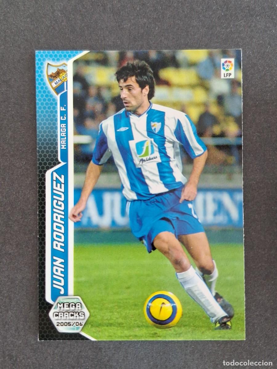 Cromos de f&uacute;tbol: L3 JUAN RODRIGUEZ MALAGA C. F. 210 PANINI MEGACRACKS 2005 2006 05 06