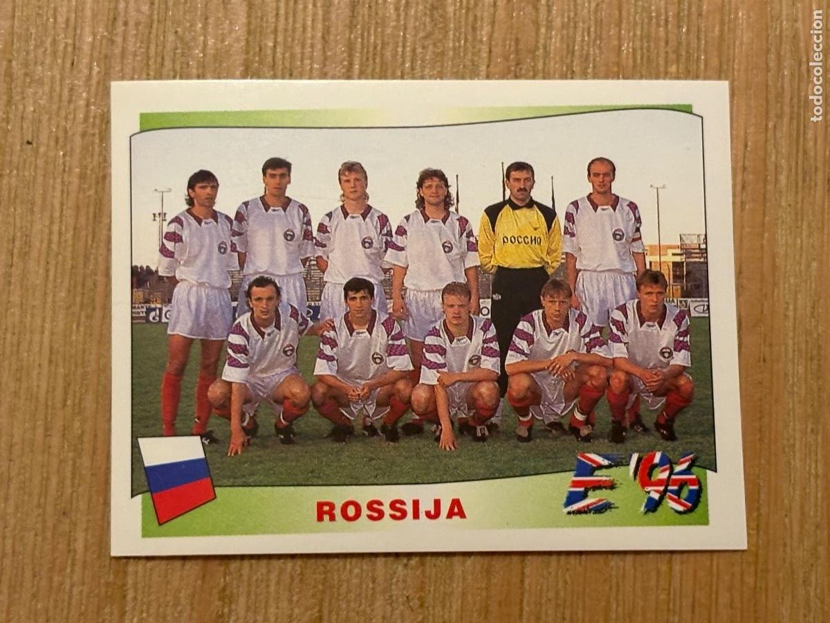 Cartes &agrave; collectionner de Football: 44. CROMO EUROCOPA 96 INGLATERRA 96 EURO SIN PEGAR ALINEACI&Oacute;N RUSIA N 256