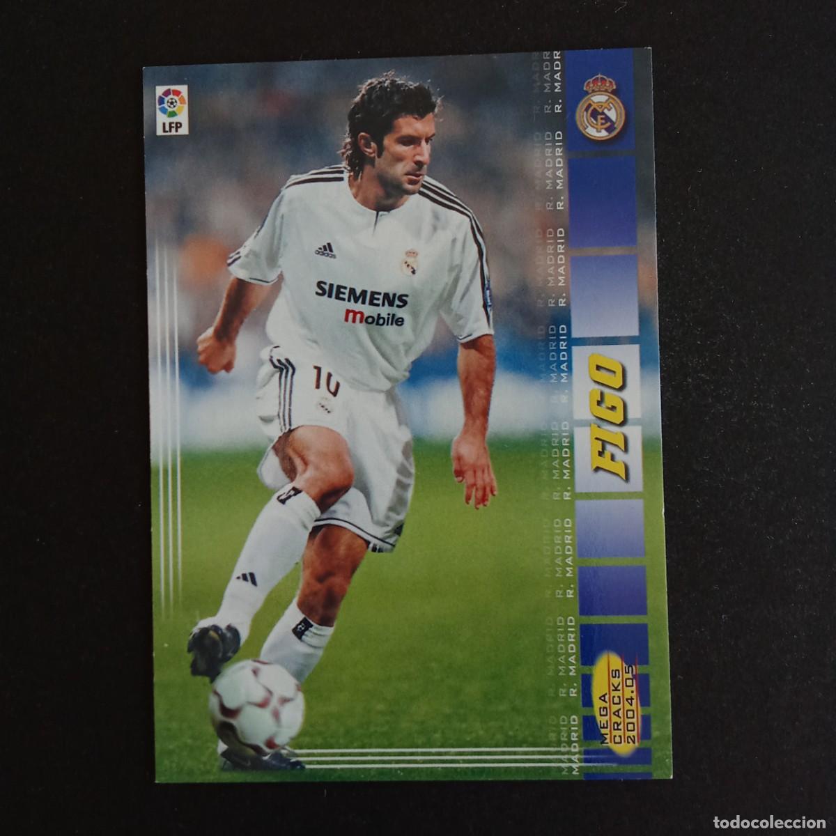Football Stickers: 176 FIGO REAL MADRID LIGA 2004 2005 04 05 MEGACRACKS PANINI -