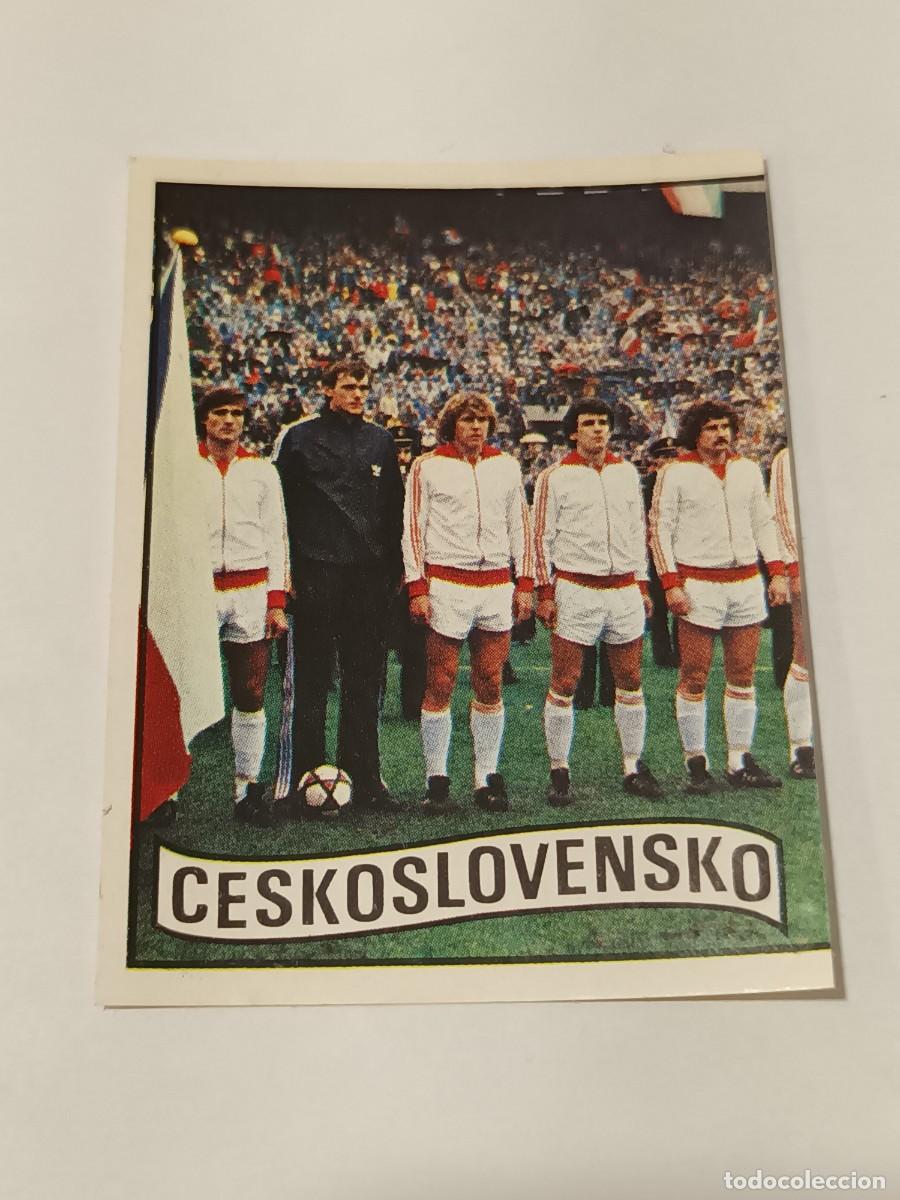 Cromos de f&uacute;tbol: EURO 84 PANINI 233 EQUIPO ALINEACION CHECOSLOVAQUIA RECUPERADO