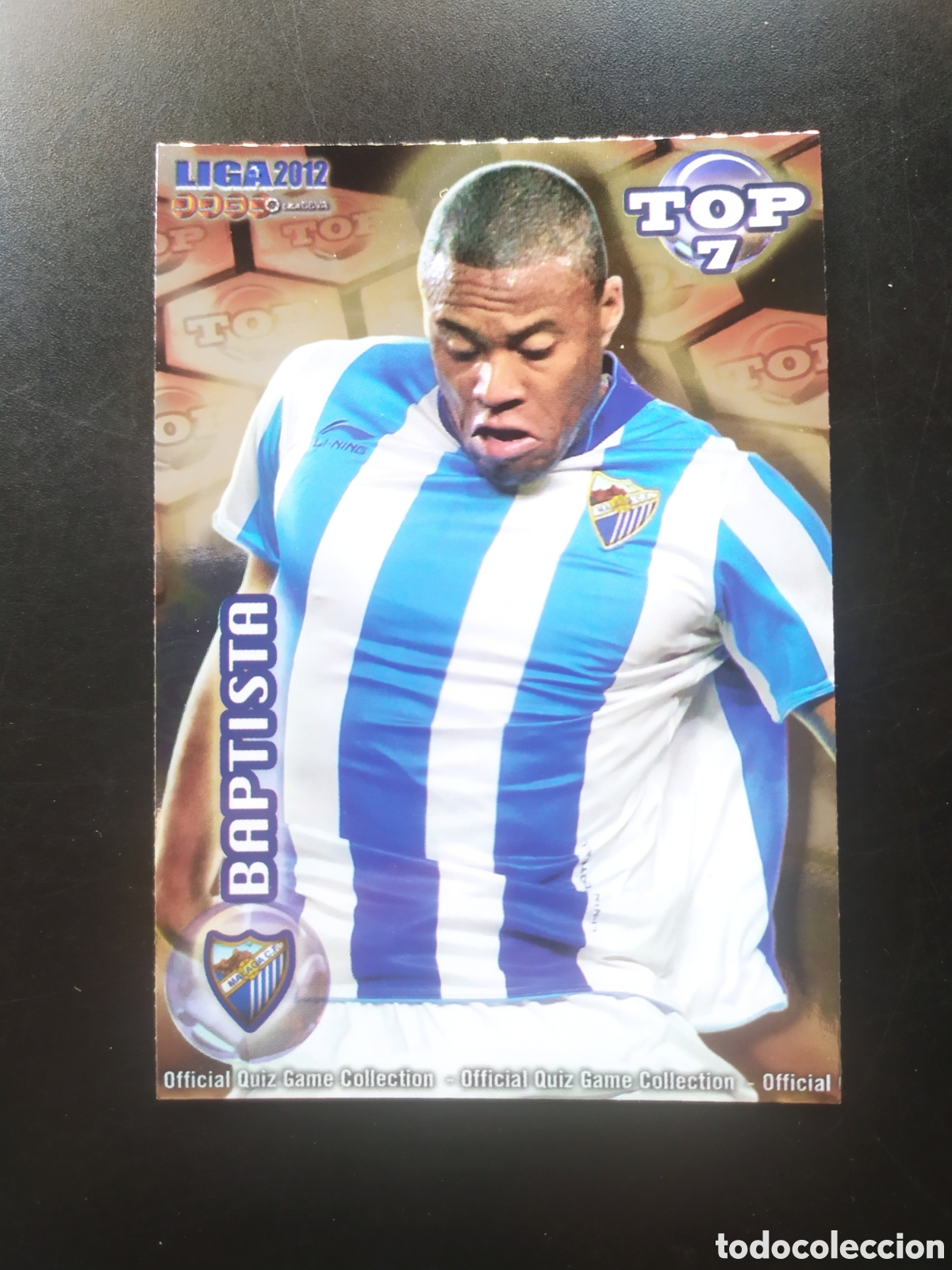 Cromos de f&uacute;tbol: Mundicromo fichas Liga 2011 2012 11 12 Baptista top brillo rojo n&deg; 601 M&aacute;laga