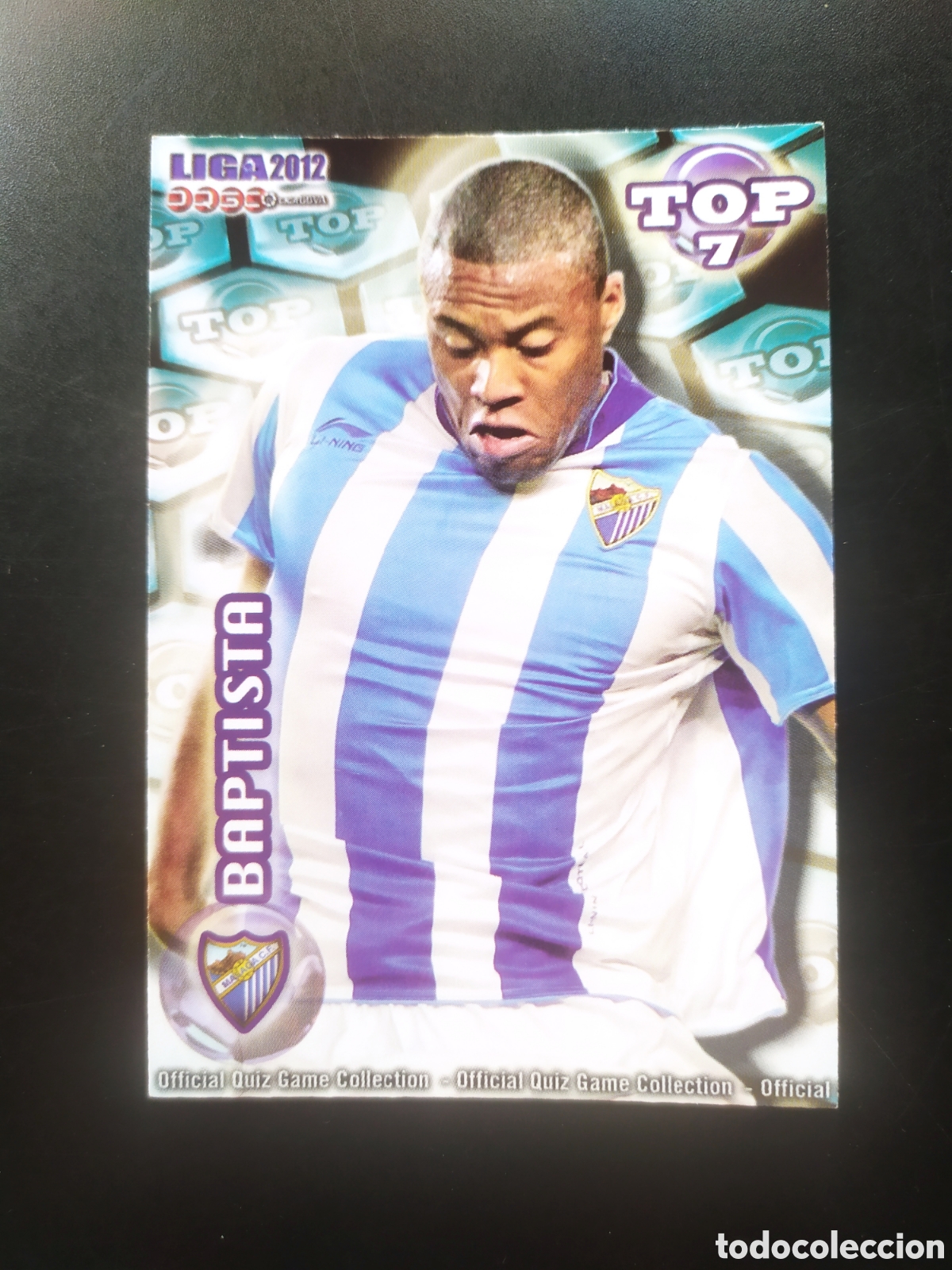 Cromos de f&uacute;tbol: Mundicromo fichas Liga 2011 2012 11 12 Baptista top mate n&deg; 601 M&aacute;laga