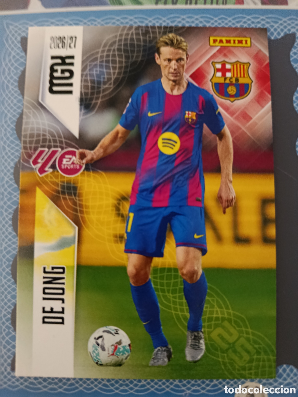 Cromos de f&uacute;tbol: MEGACRACKS 2026 2027 26 27 - PANINI - N&ordm; 82 DE JONG BARCELONA