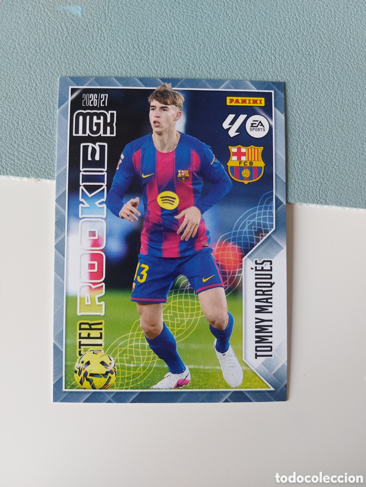 Cromos de f&uacute;tbol: 420 TOMMY MARQU&Eacute;S M&Aacute;STER ROOKIE BARCELONA MEGACRACKS 2026 2027 26 27