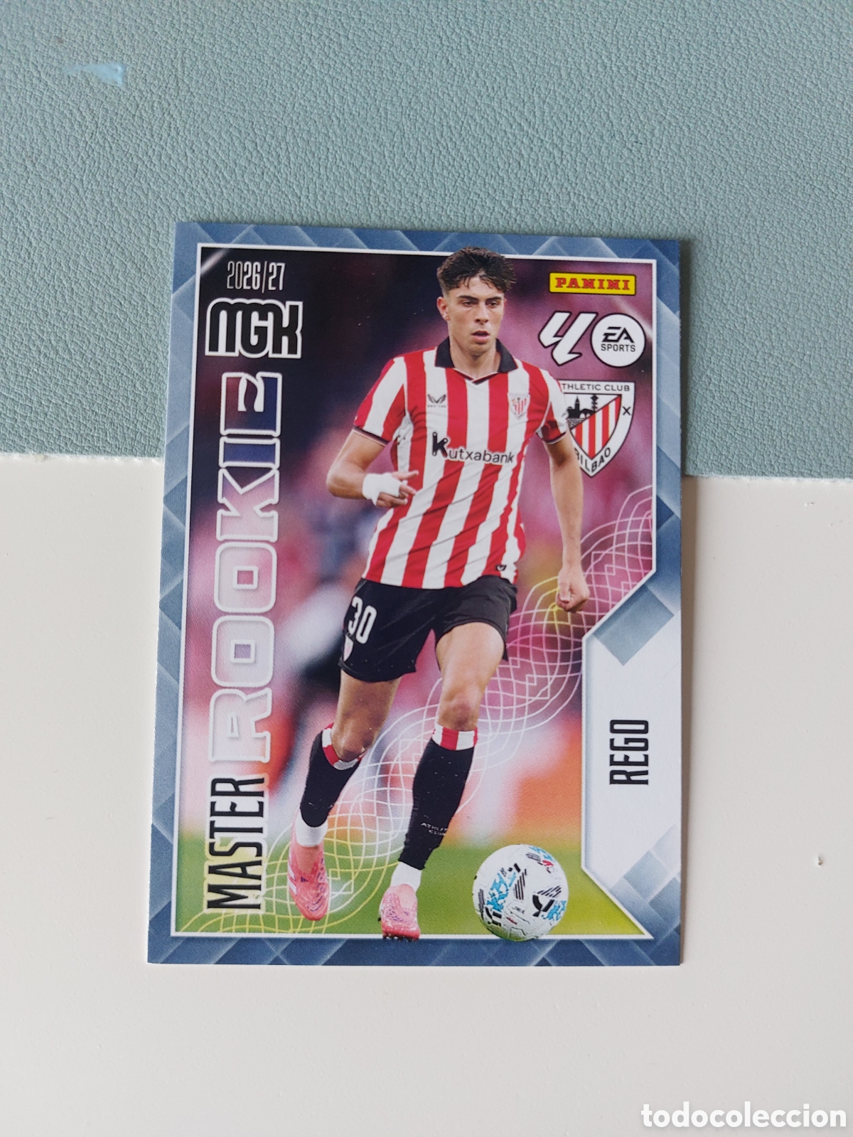 Cromos de f&uacute;tbol: 418 REGO ATHLETIC BILBAO MASTER ROOKIE MEGACRACKS 2026 2027 26 27 MGK
