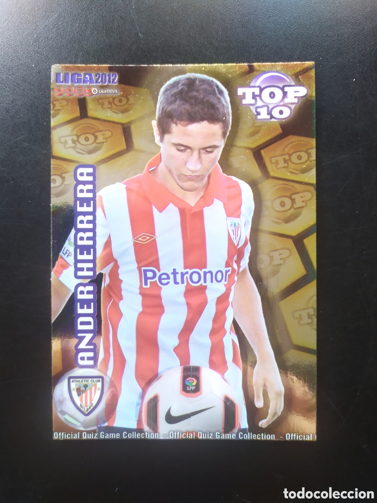 Cromos de f&uacute;tbol: Mundicromo fichas Liga 2011 2012 11 12 Ander Herrera top brillo dorado n&deg; 617 Athletic Bilbao