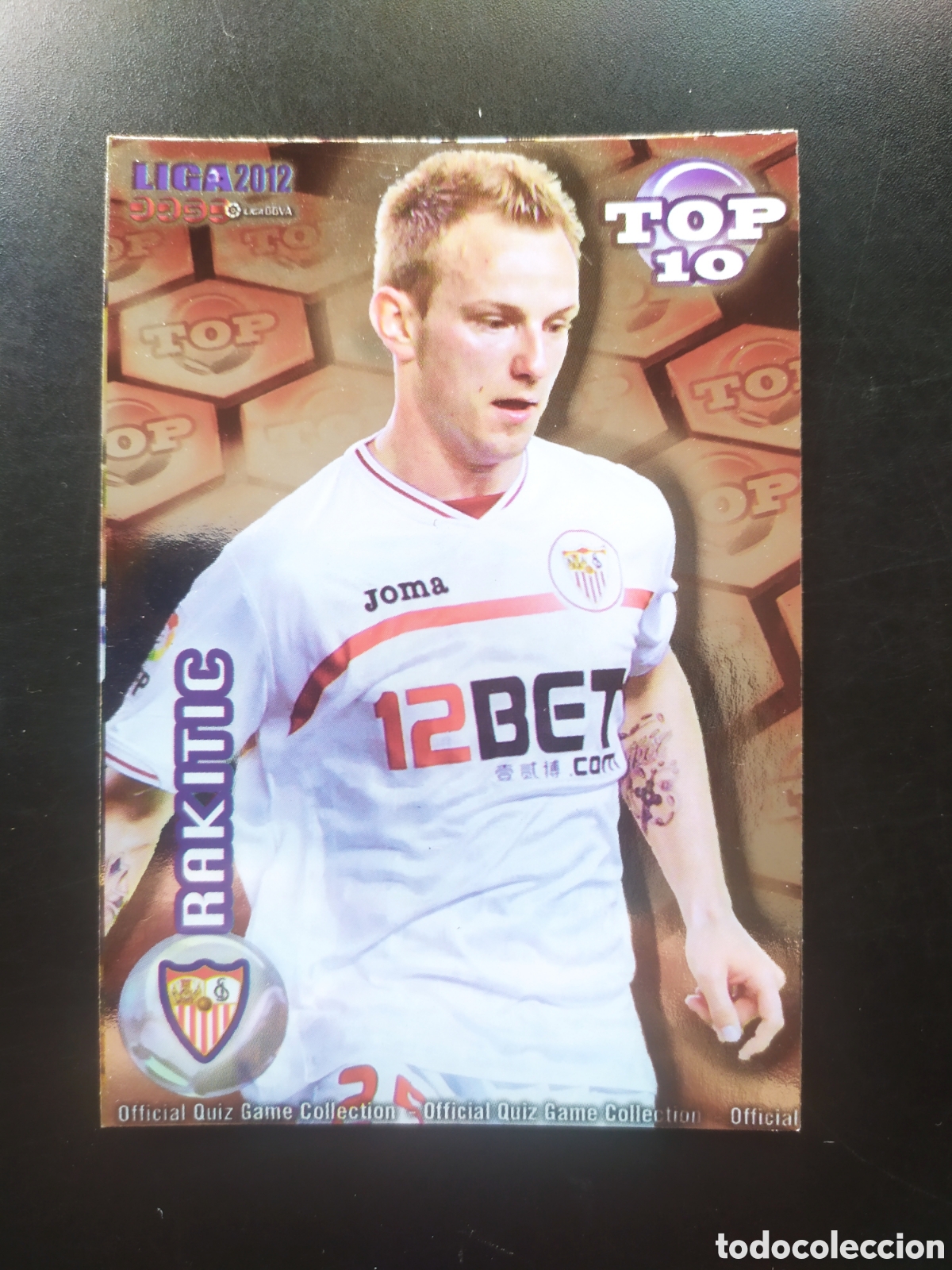 Cromos de f&uacute;tbol: Mundicromo fichas Liga 2011 2012 11 12 Rakitic top brillo rojo n&deg; 616 Sevilla