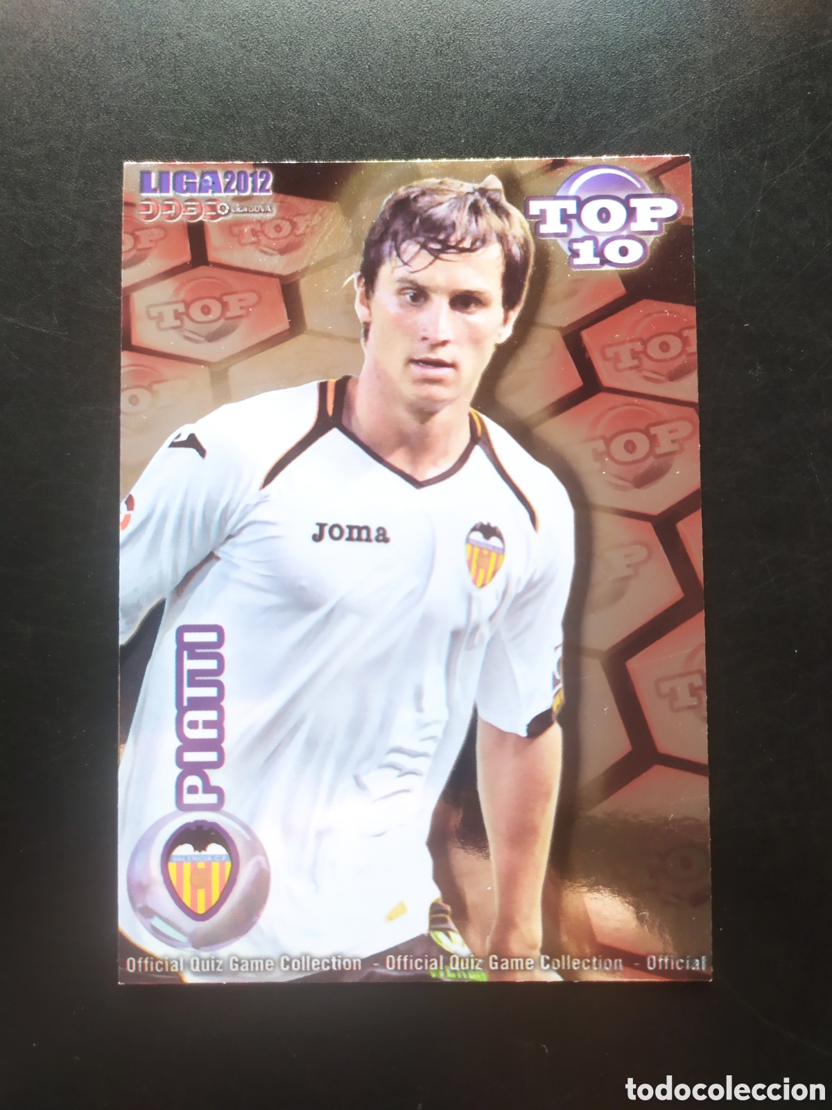 Cromos de f&uacute;tbol: Mundicromo fichas Liga 2011 2012 11 12 Piatti top brillo rojo n&deg; 615 Valencia