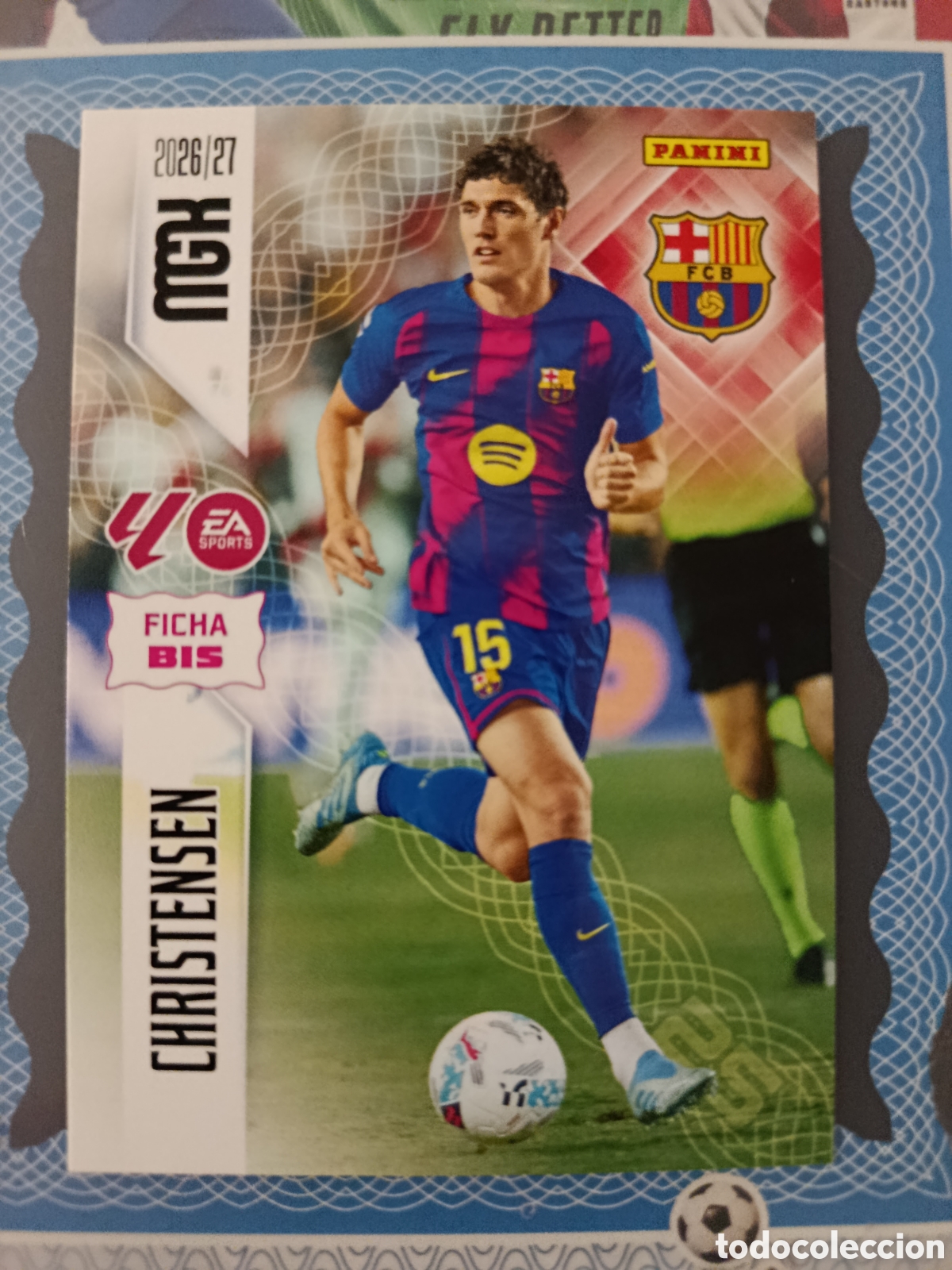 Cromos de f&uacute;tbol: MEGACRACKS 2026 2027 26 27 - PANINI - N&ordm; 80 BIS CHRISTENSEN BARCELONA FICHA BIS