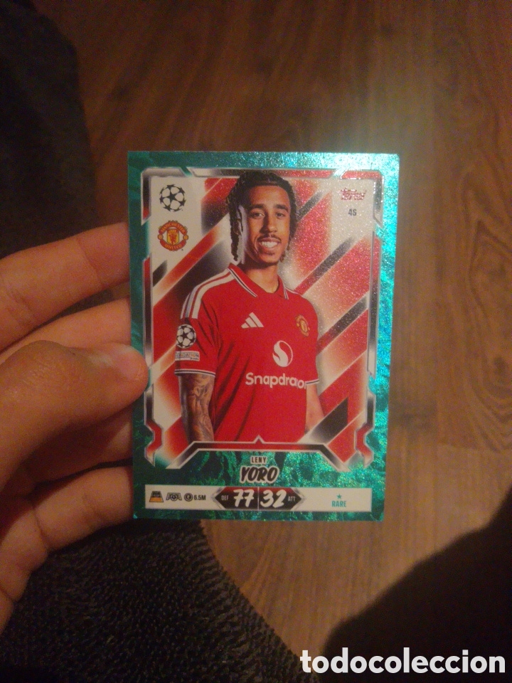 Cromos de f&uacute;tbol: Yoro Manchester United 48 paralela azul match attax 26/27 2026 2027