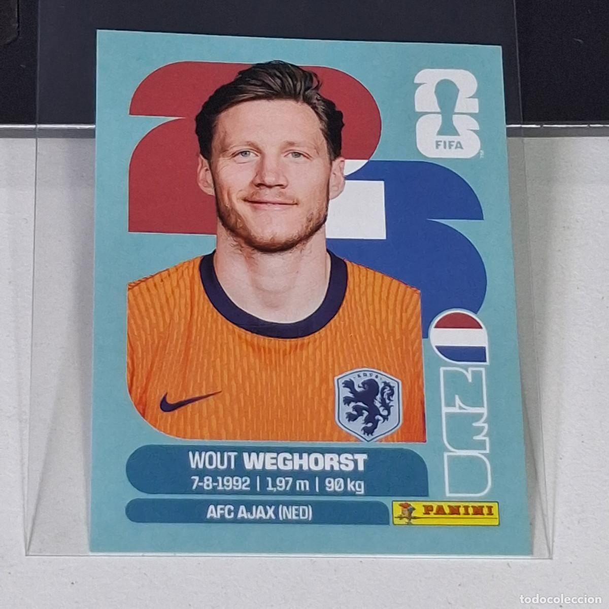 Cromos de f&uacute;tbol: B69 NED 19 NED19 WOUT WEGHORST PA&Iacute;SES BAJOS HOLANDA NED MUNDIAL FIFA WORLD CUP 2026 STICKER PANINI