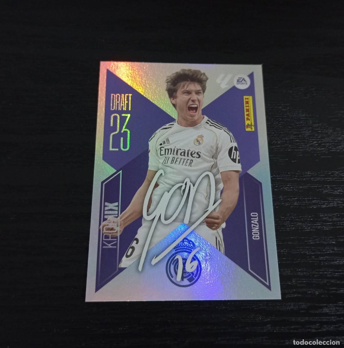 Cromos de f&uacute;tbol: -ESTE 26-27 : GONZALO ( REAL MADRID ) -- DRAFT 23 KROMIX N&ordm; 9 -- BAJA K9