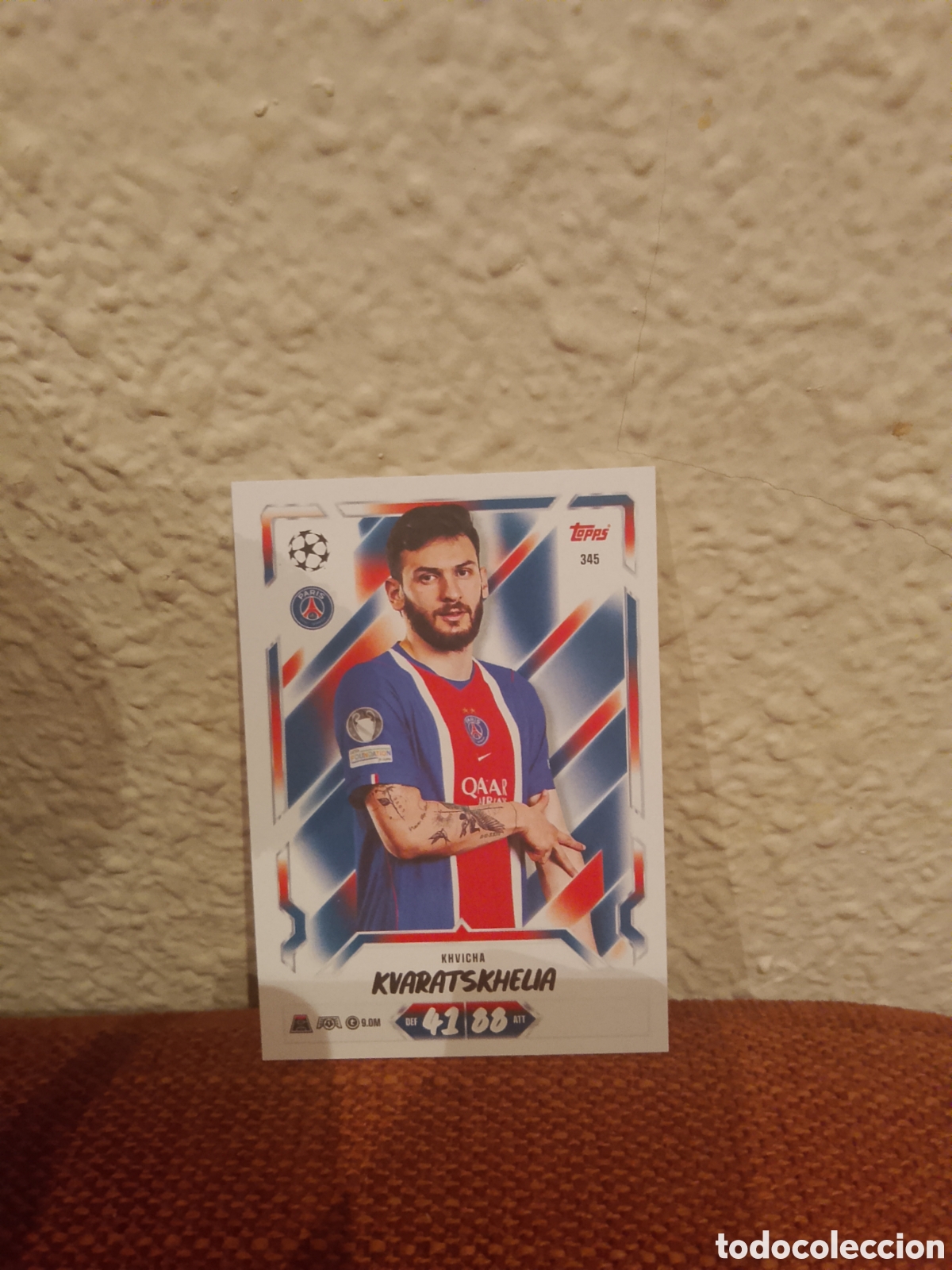 Cromos de f&uacute;tbol: Kvaratskhelia PSG 345 match attax 26/27 2026 2027