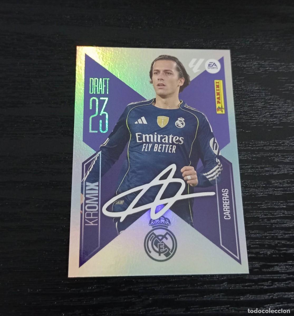 Cromos de f&uacute;tbol: -ESTE 26-27 : CARRERAS ( REAL MADRID ) -- DRAFT 23 KROMIX N&ordm; 5 -- K5