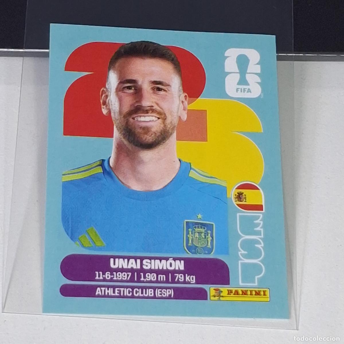 Cromos de f&uacute;tbol: B69 B39 ESP 2 ESP2 UNAI SIM&Oacute;N SPAIN ESPA&Ntilde;A MUNDIAL FIFA WORLD CUP 2026 STICKER PANINI