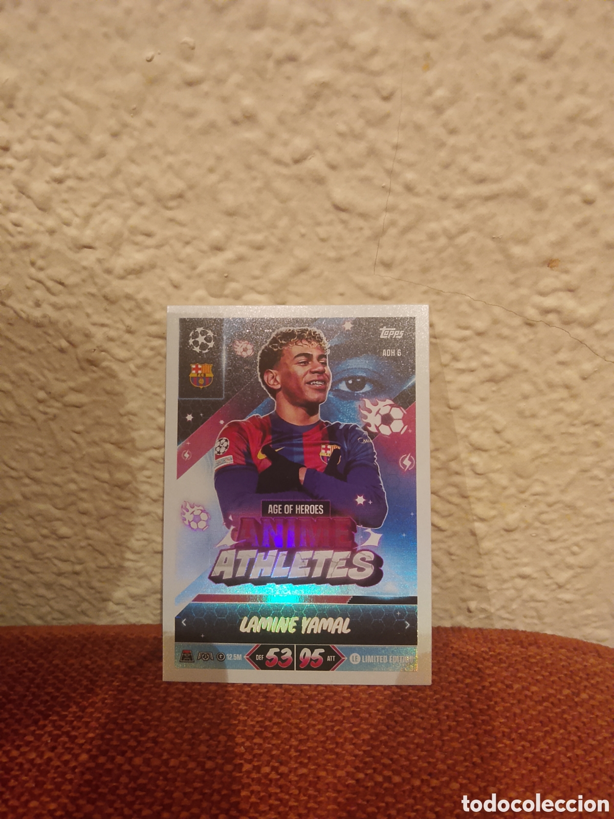 Cromos de f&uacute;tbol: Lamine yamal age of h&eacute;roes anime athletes Barcelona agh 6 match attax 26/27 2026 2027