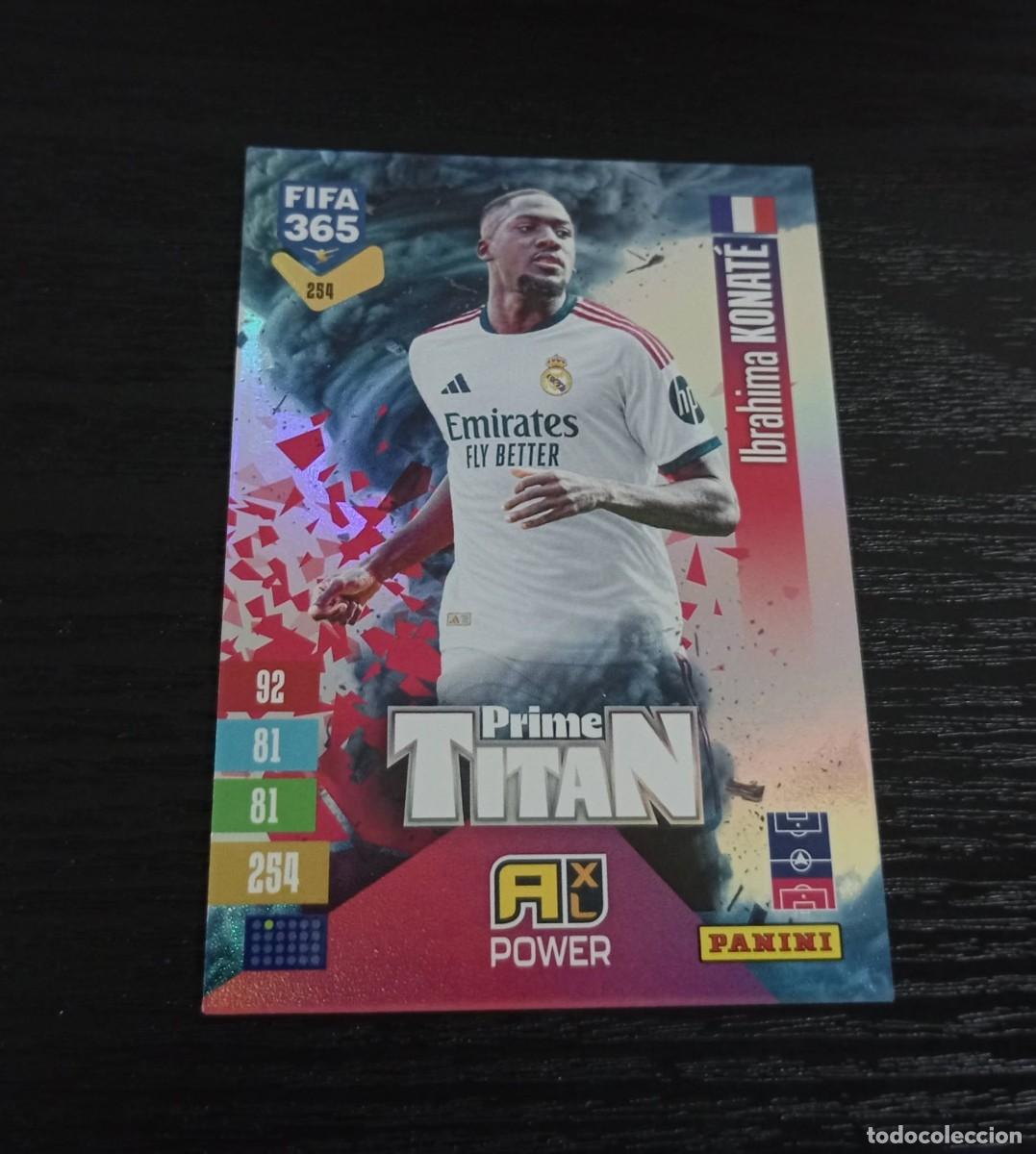 Cromos de f&uacute;tbol: -ADRENALYN FIFA 365 2027 : 254 KONATE ( REAL MADRID ) -- PRIME TITAN --