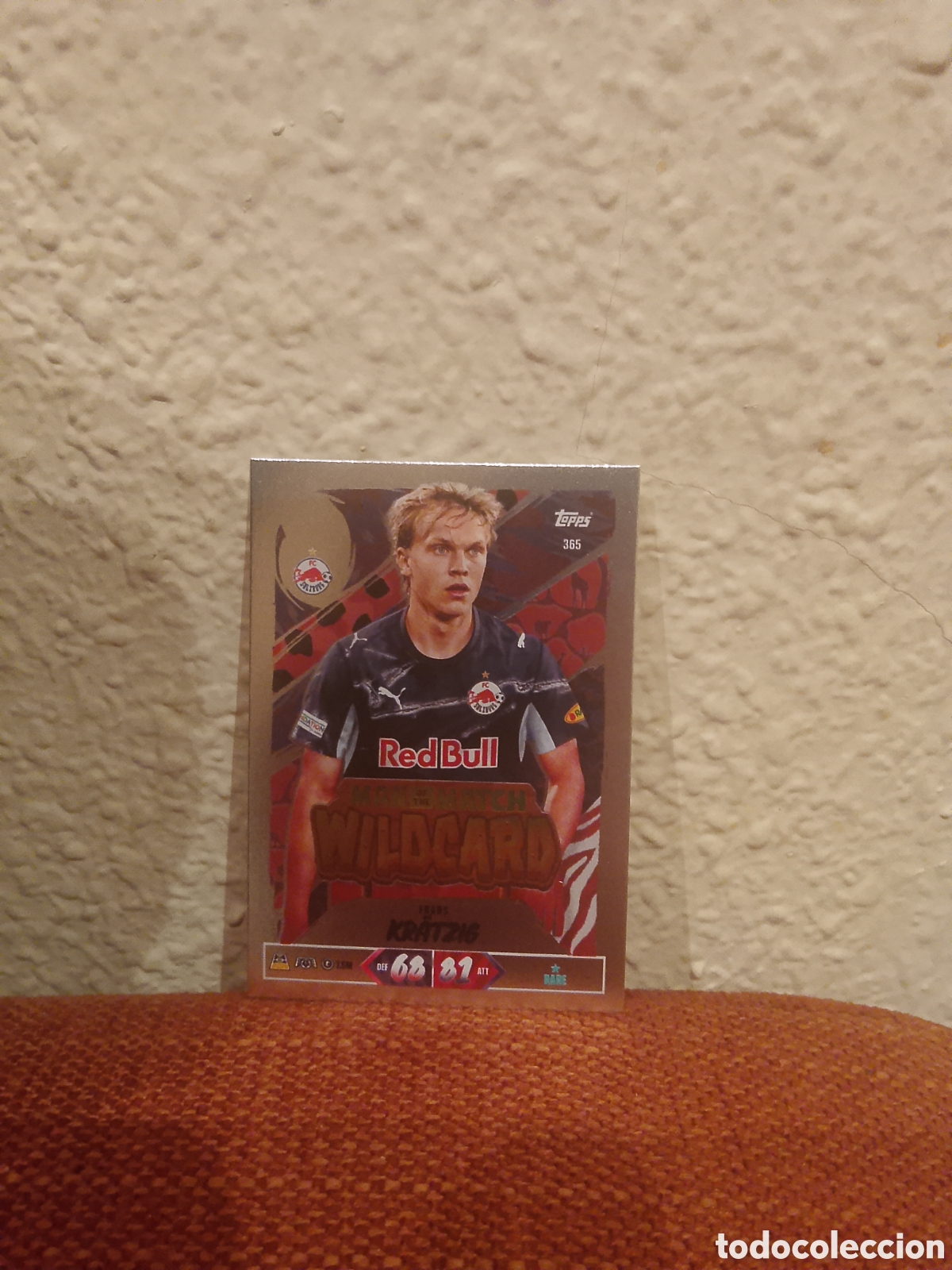 Cromos de f&uacute;tbol: Kratzig man of the match wildcard 385
