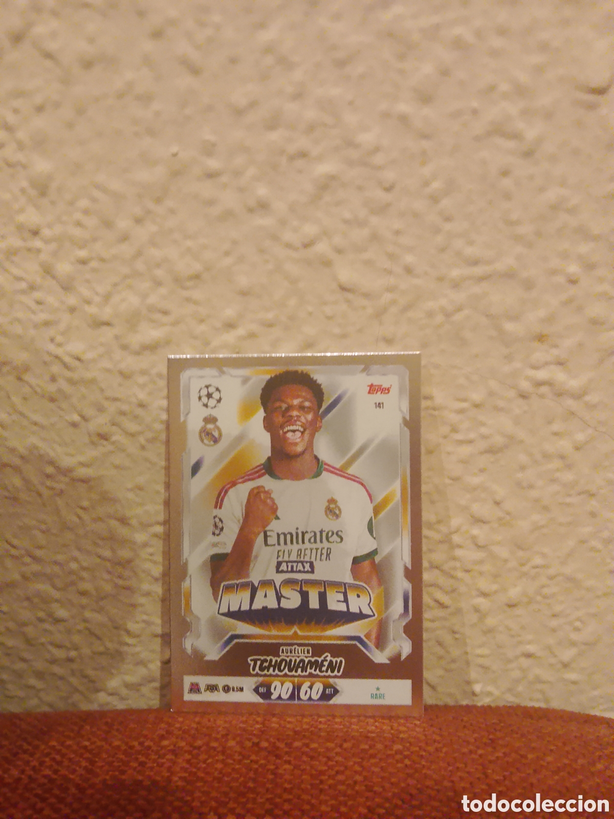 Cromos de f&uacute;tbol: Tchouameni attax m&aacute;ster 141 real Madrid match attax 26/27 2026 2027