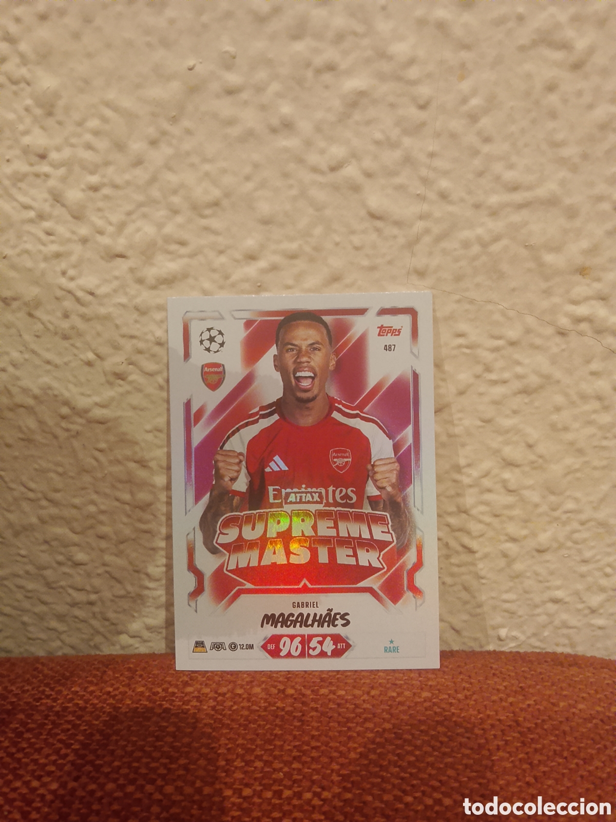 Cromos de f&uacute;tbol: Gabriel magalhaes arsenal 487 supreme m&aacute;ster match attax 26/27 2026 2027