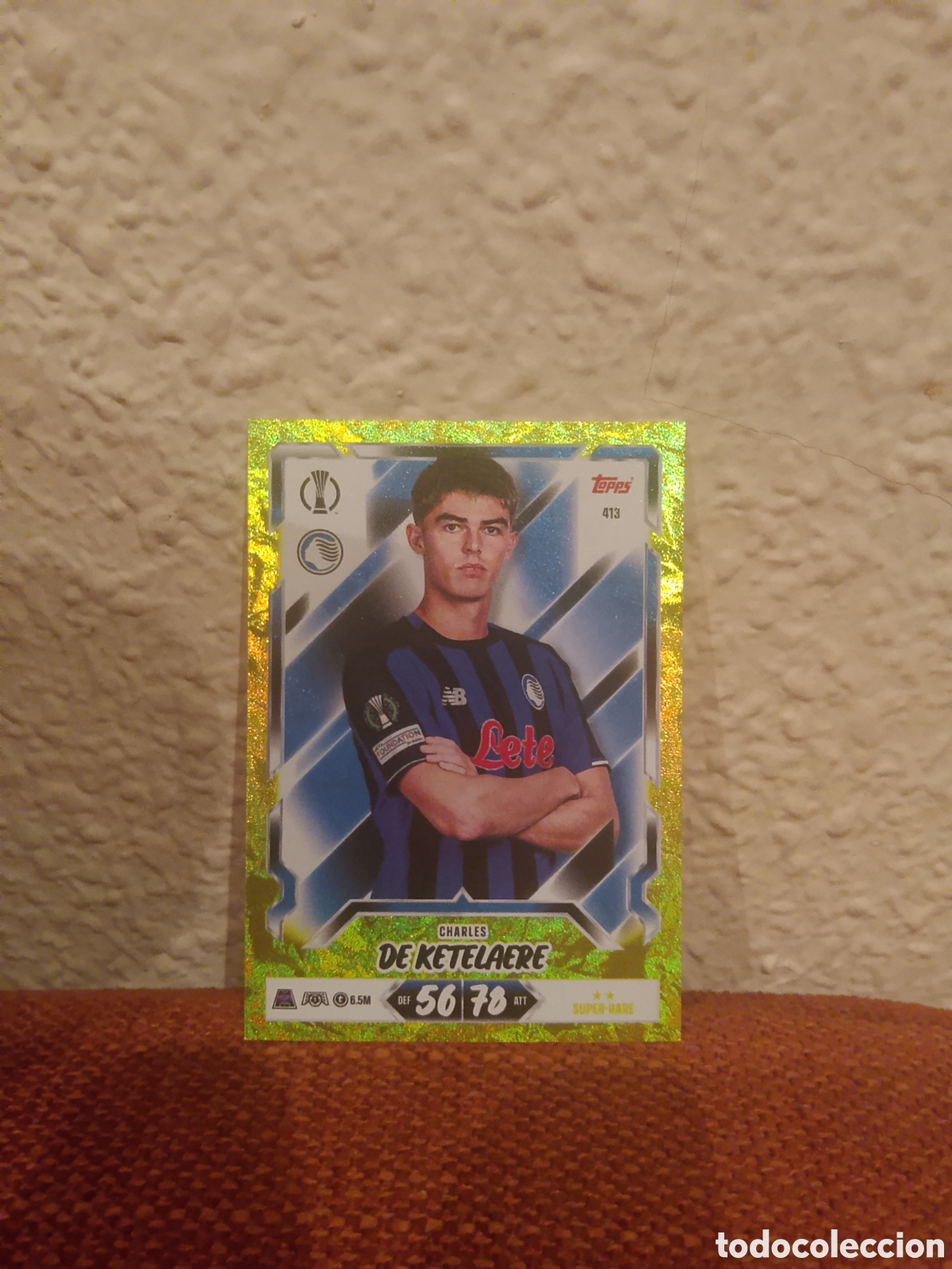 Cromos de f&uacute;tbol: De keteleare 413 paralela amarilla/dorada match attax 26/27 2026 2027