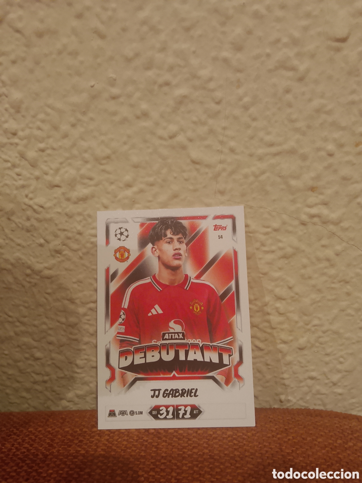 Cromos de f&uacute;tbol: JJ Gabriel attax debutant 54 match attax 26/27 2026 2027