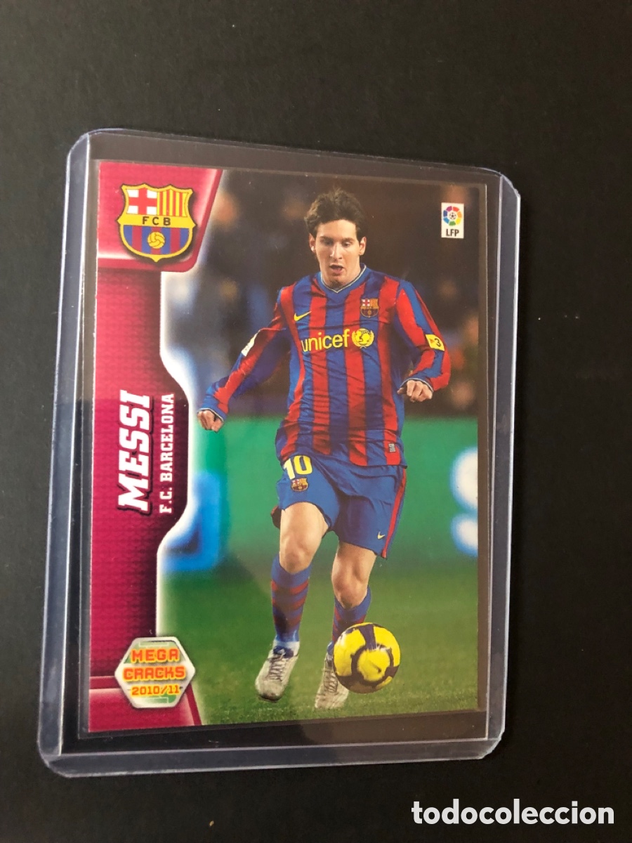 Cromos de f&uacute;tbol: CROMO MESSI N&ordm; 69 DEL FUTBOL CLUB BARCELONA (MEGACRACKS 2010-2011).
