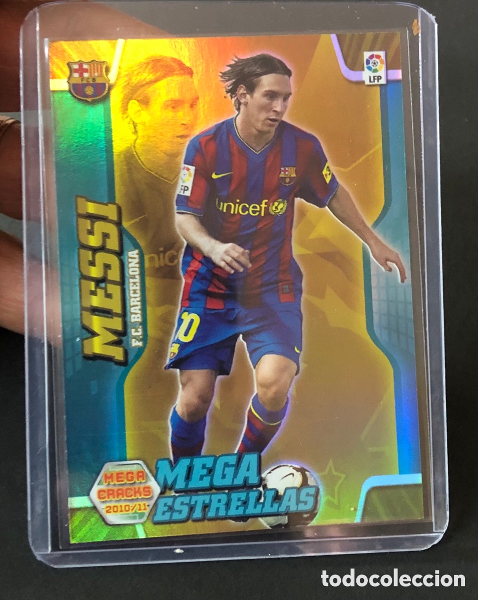 Cromos de f&uacute;tbol: Megacracks 2010 2011 10 11 panini Messi estrellas n&deg; 389 Barcelona