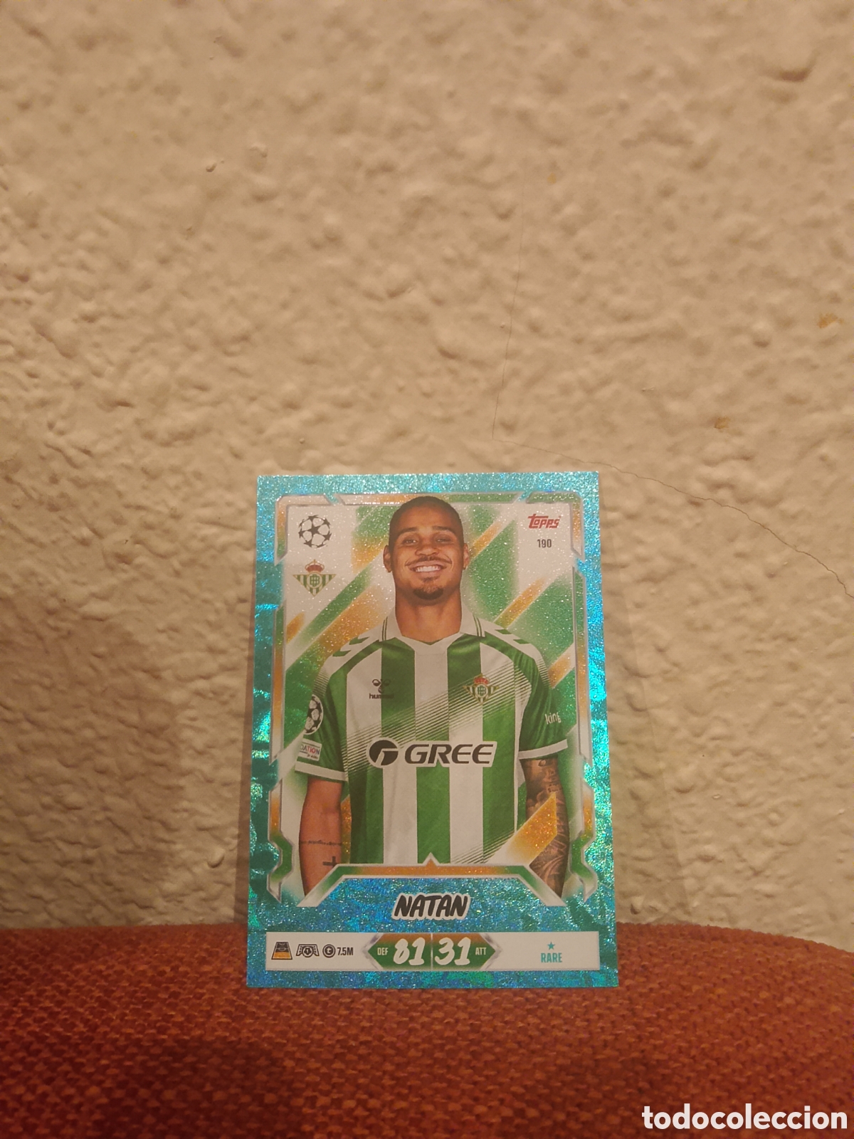 Cromos de f&uacute;tbol: Natan Betis paralela azul match attax 26/27 2026 2027