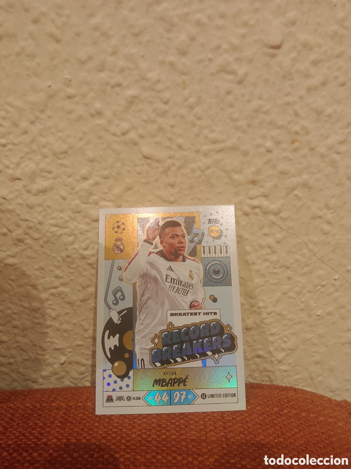 Cromos de f&uacute;tbol: Mbapp&eacute; record breakers real Madrid gh 10 match attax 26/27 2026 2027