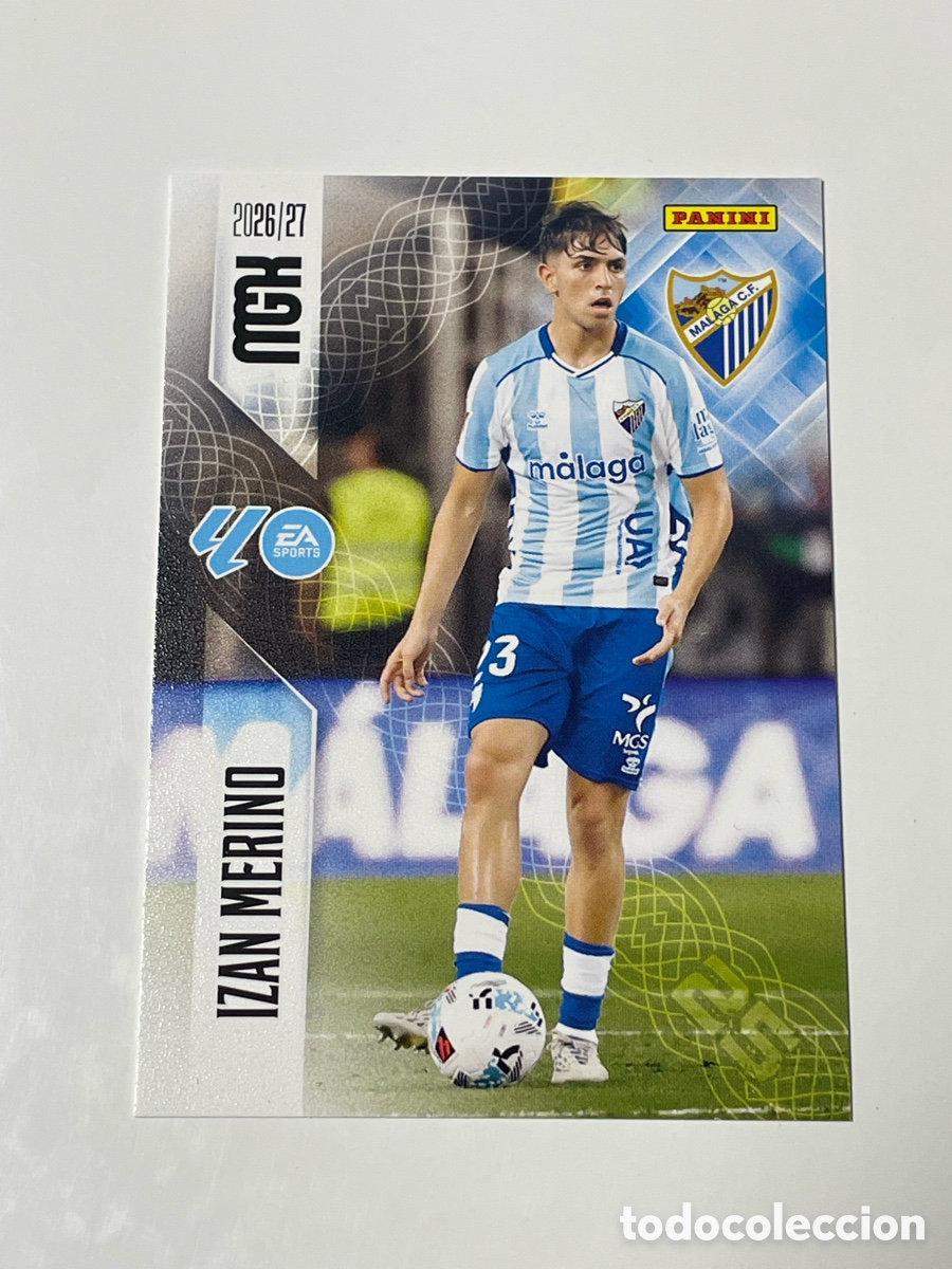 Cromos de f&uacute;tbol: Izan Merino M&aacute;laga Panini Megacracks 26/27 #244