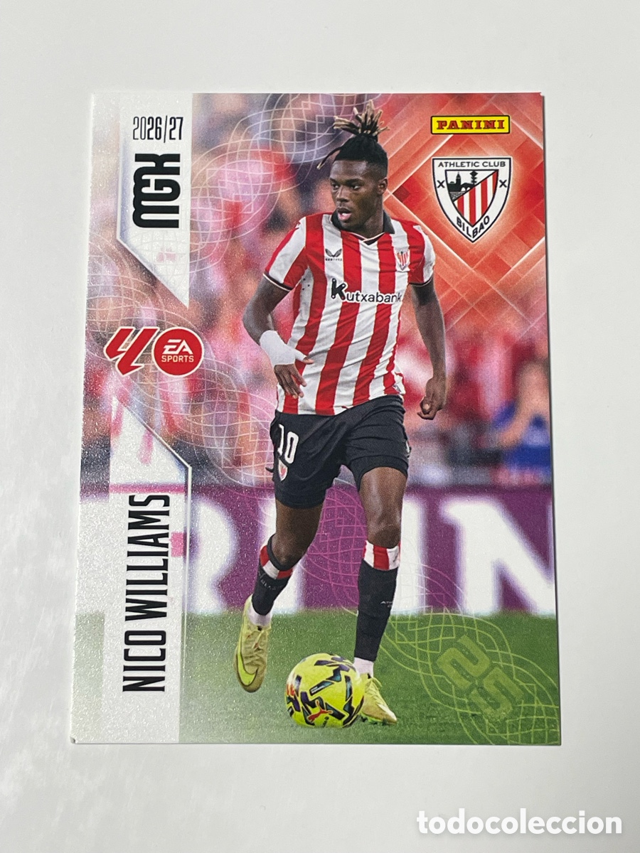 Cromos de f&uacute;tbol: Nico Williams Athletic de Bilbao Panini Megacracks 26/27 #54