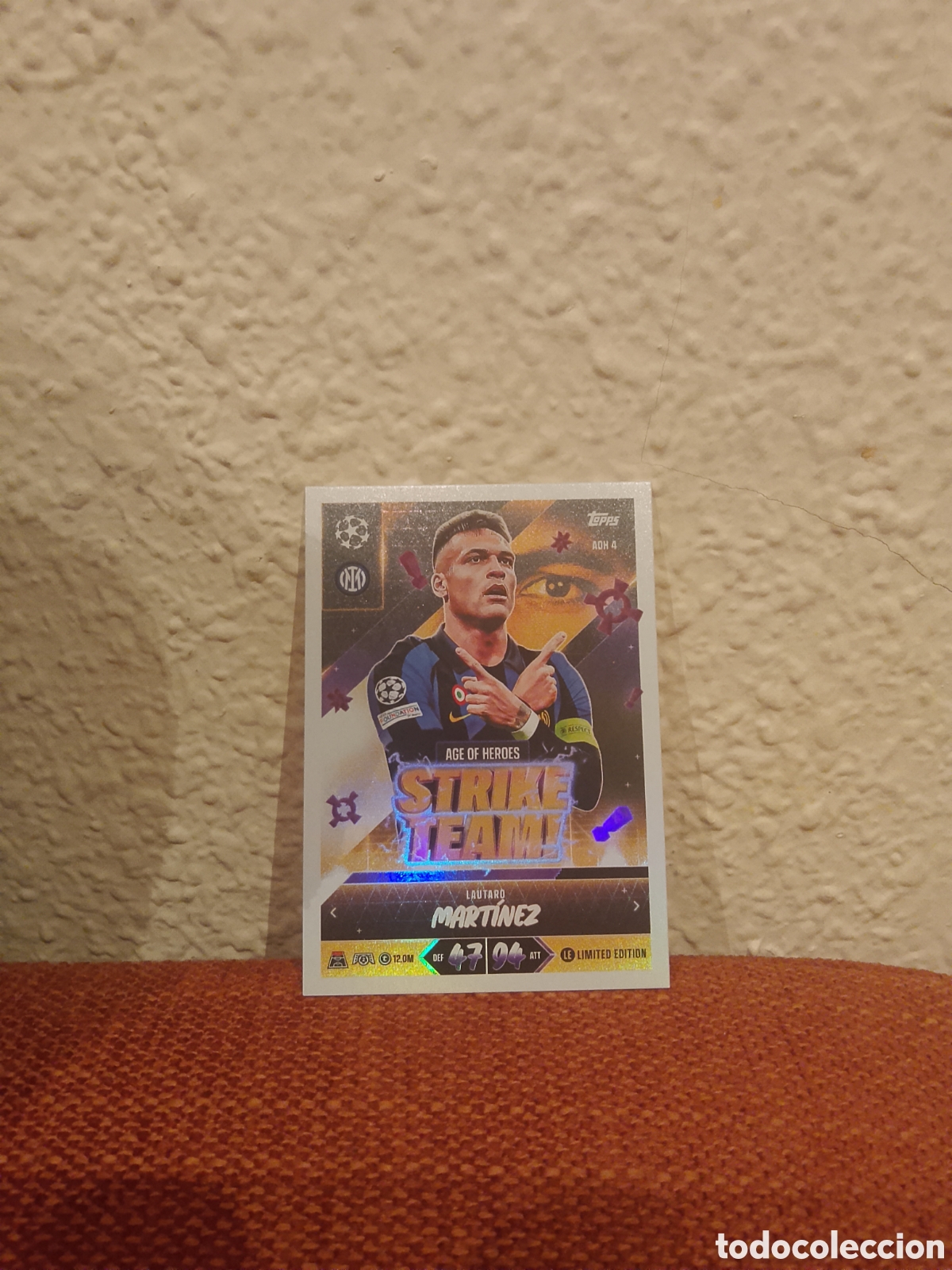 Cromos de f&uacute;tbol: Lautaro Mart&iacute;nez Inter Milan strike team match attax 26/27 2026 2027