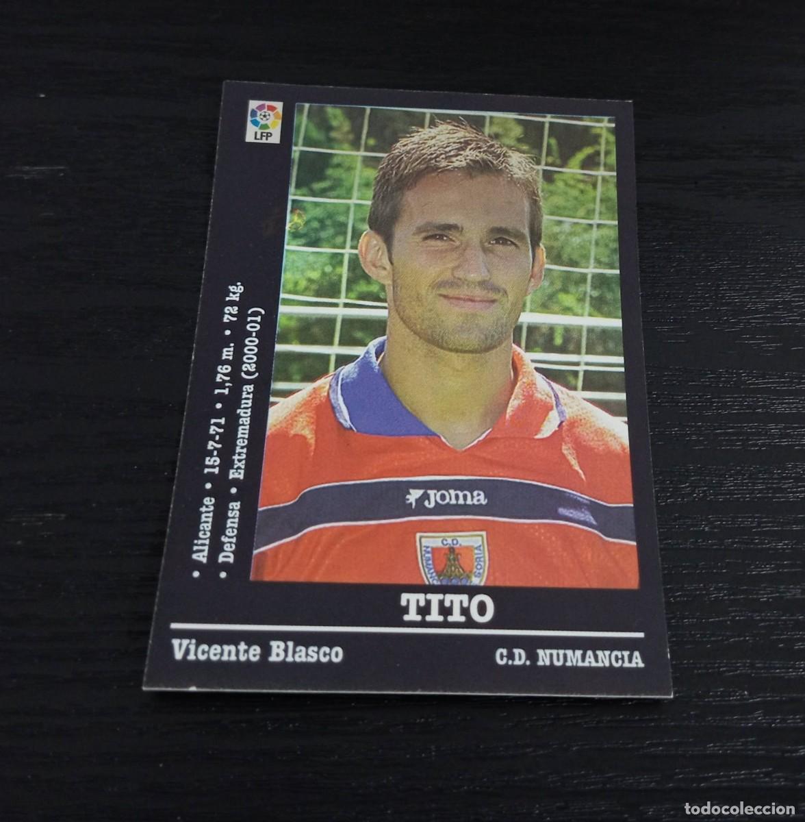 Cromos de f&uacute;tbol: -PANINI LIGA 2000-2001 : 275 A TITO ( NUMANCIA ) 275a