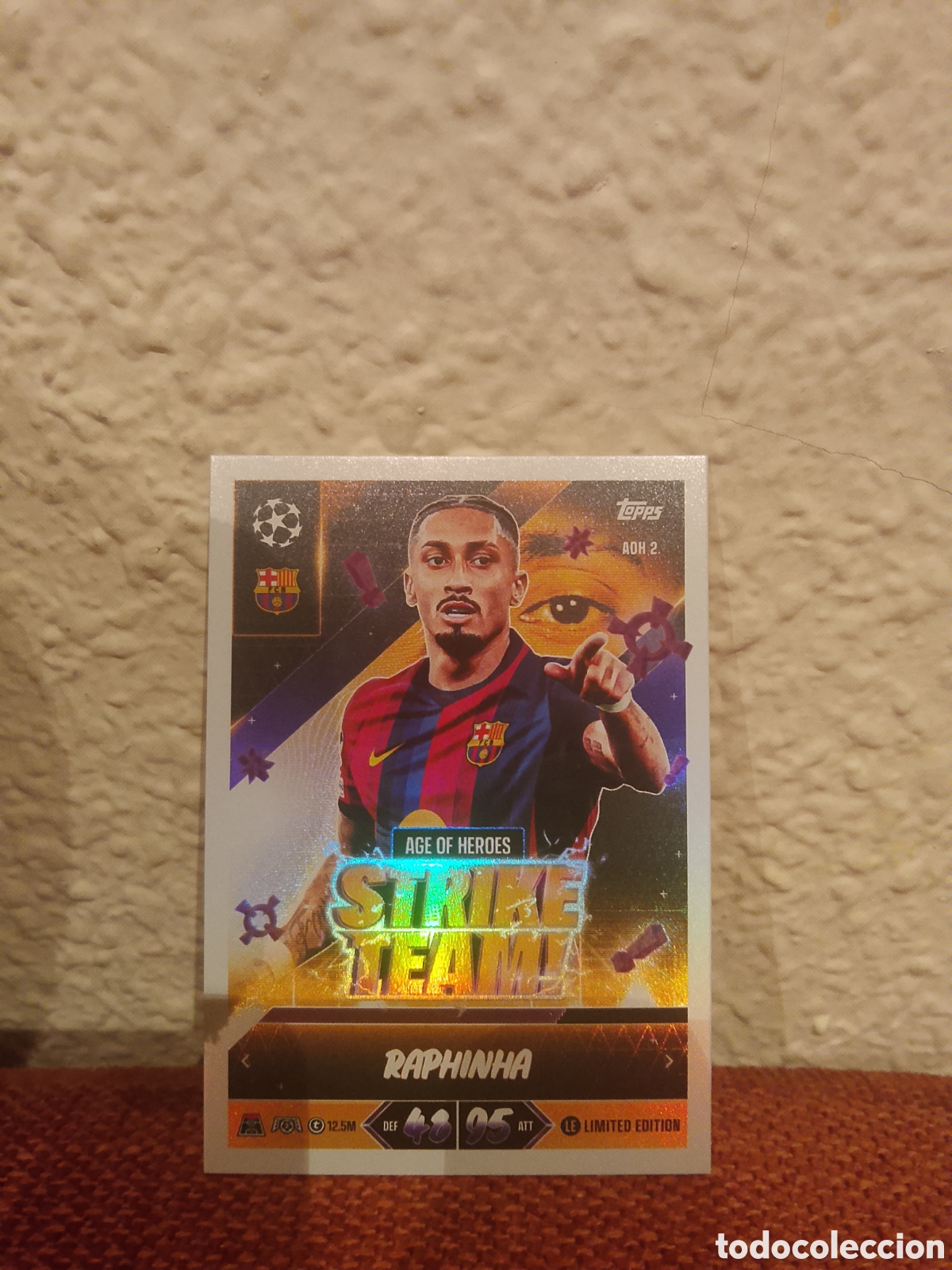Cromos de f&uacute;tbol: Raphinha Barcelona strike team adh 2 match attax 26/27 2026 2027