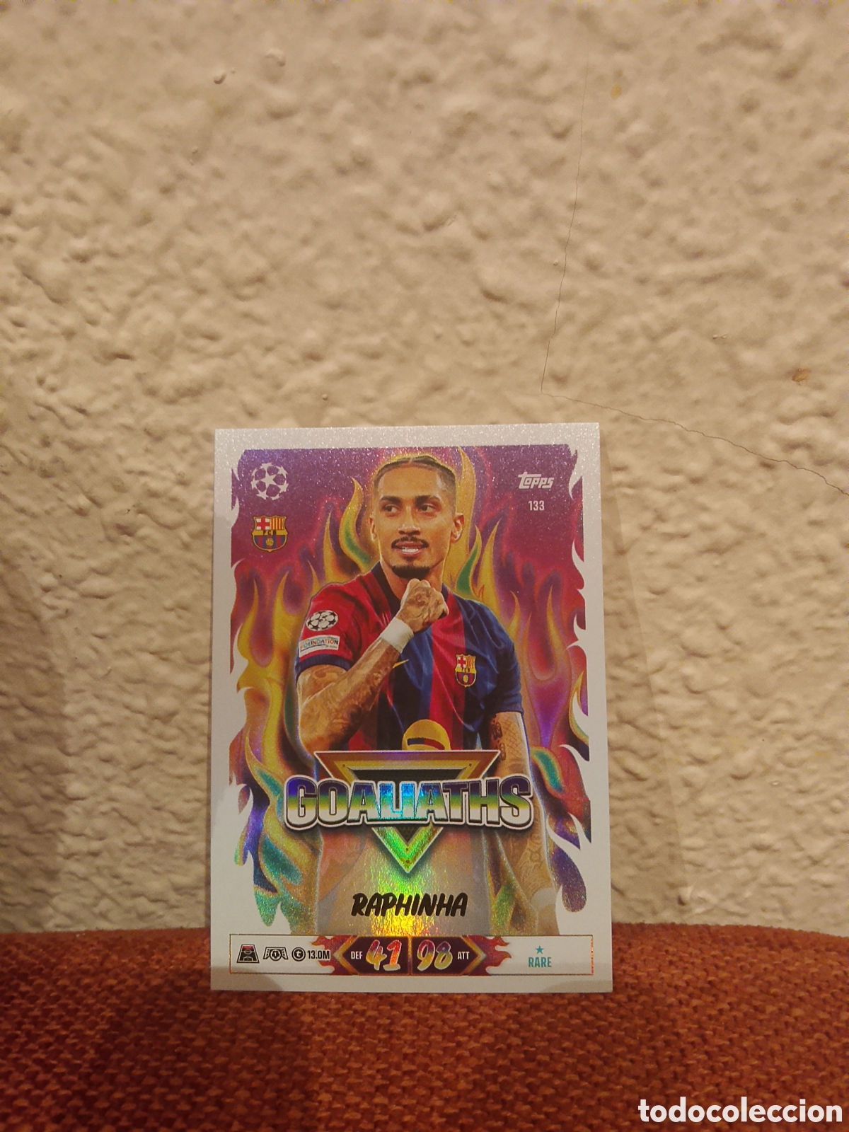 Cromos de f&uacute;tbol: Raphinha goaliaths 133 barcelona match attax 26/27 2026 2027