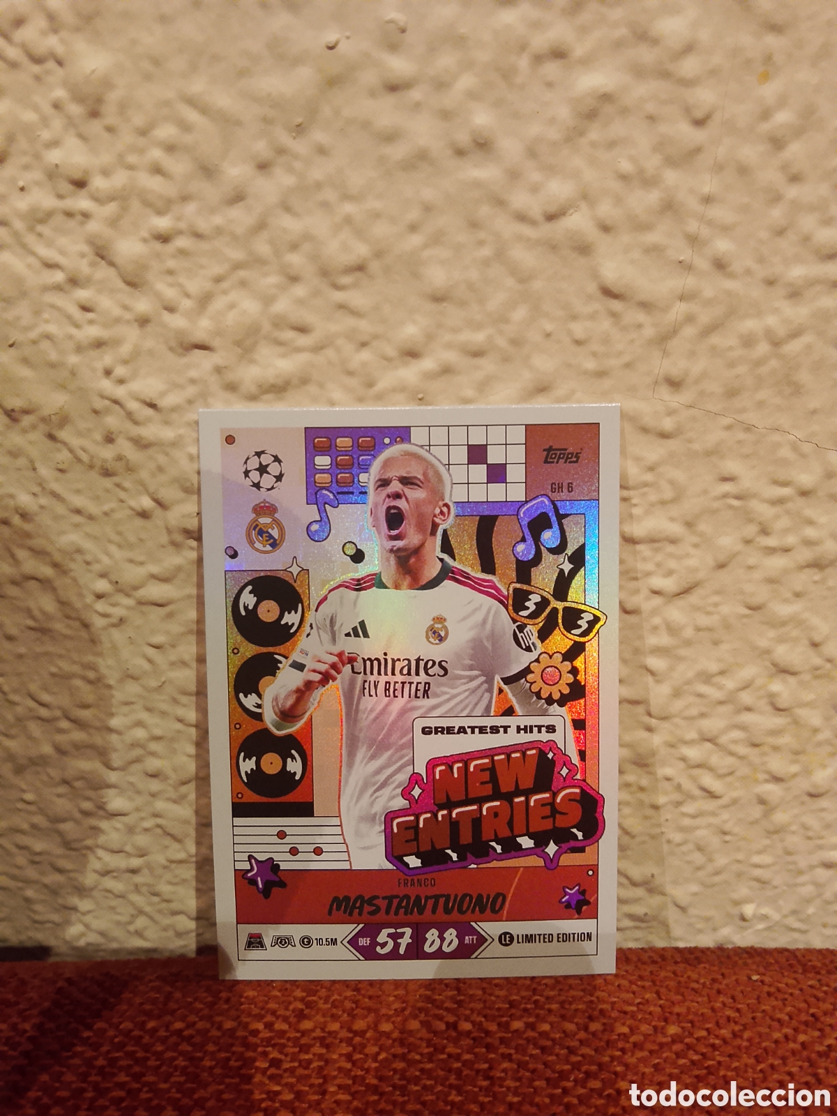 Cromos de f&uacute;tbol: Mastantuono Real Madrid new series match attax 26/27 2026 2027