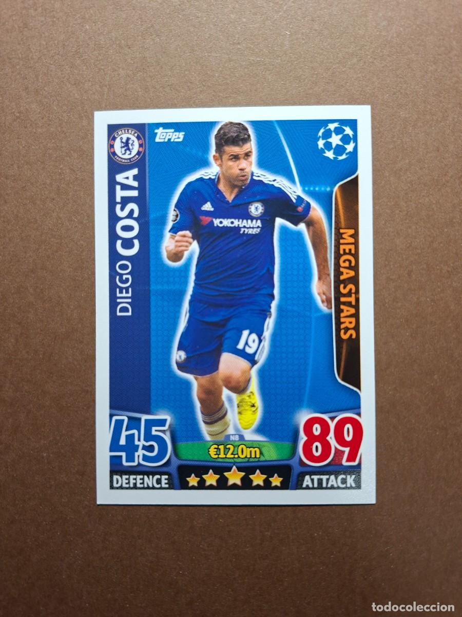 Cromos de f&uacute;tbol: DIEGO COSTA MEGA STARS N8 N 8 CHELSEA NORDIC EDITION CHAMPIONS LEAGUE MATCH ATTAX 2015 2016 16 TOPPS