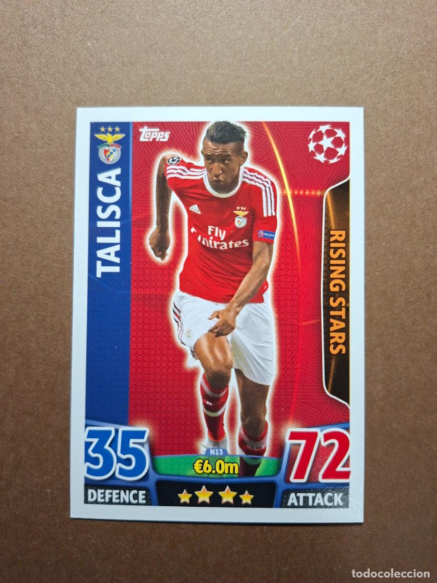 Cromos de f&uacute;tbol: TALISCA BENFICA RISING STARS N12 N 12 NORDIC EDITION CHAMPIONS MATCH ATTAX 2015 2016 15 16 TOPPS