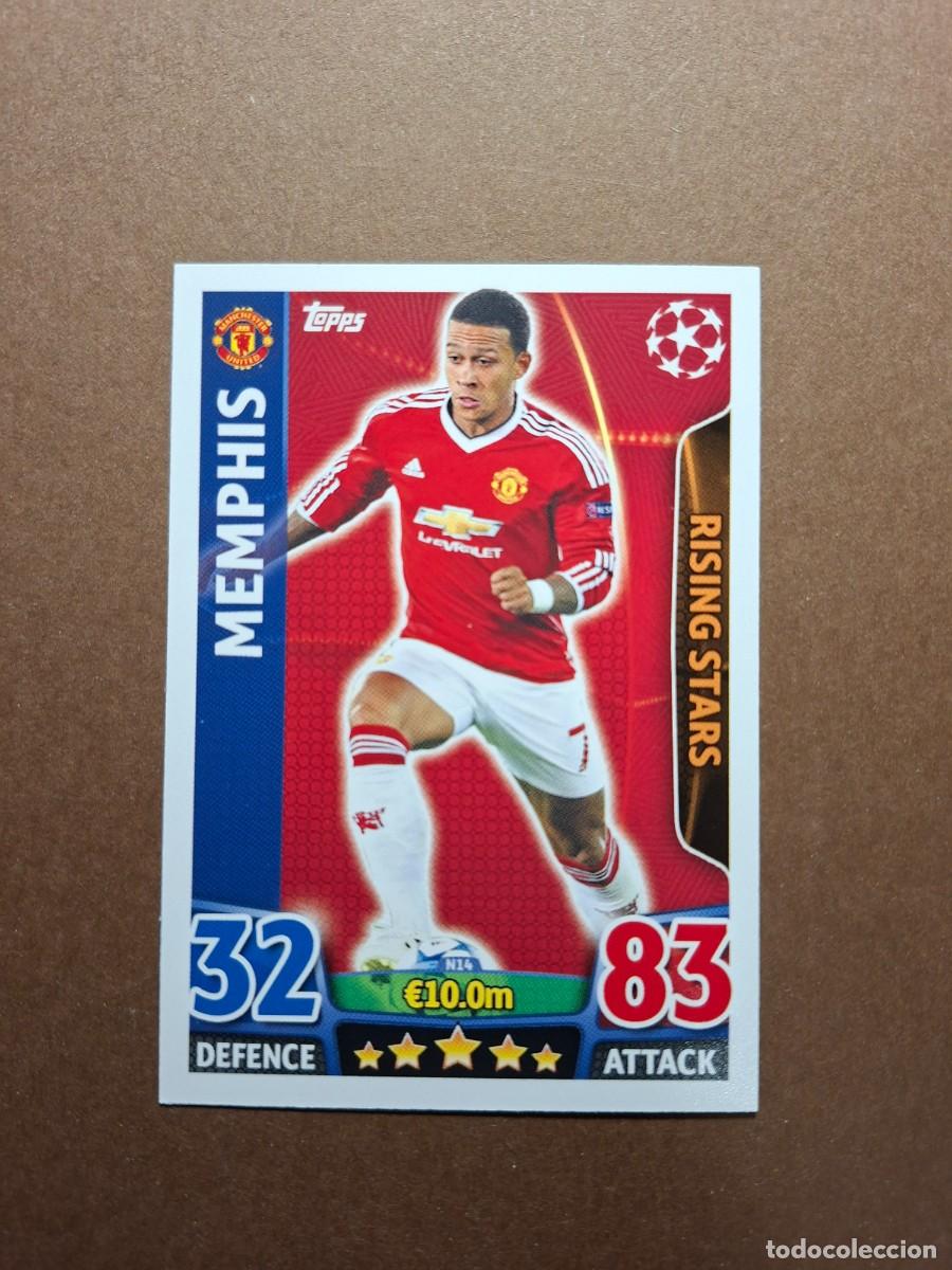 Cromos de f&uacute;tbol: MEMPHIS UNITED RISING STARS N14 N 14 NORDIC EDITION CHAMPIONS MATCH ATTAX 2015 2016 15 16 TOPPS