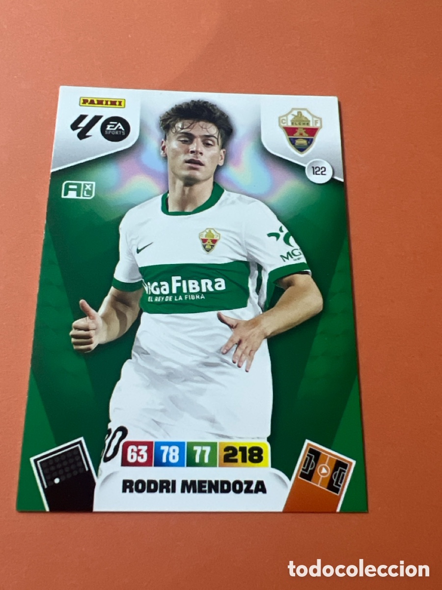 Cromos de f&uacute;tbol: E277. FICHA N&ordm; 122 RODRI MENDOZA - ADRENALYN 25 26 - PANINI 2025 - 26 - CROMO - ELCHE