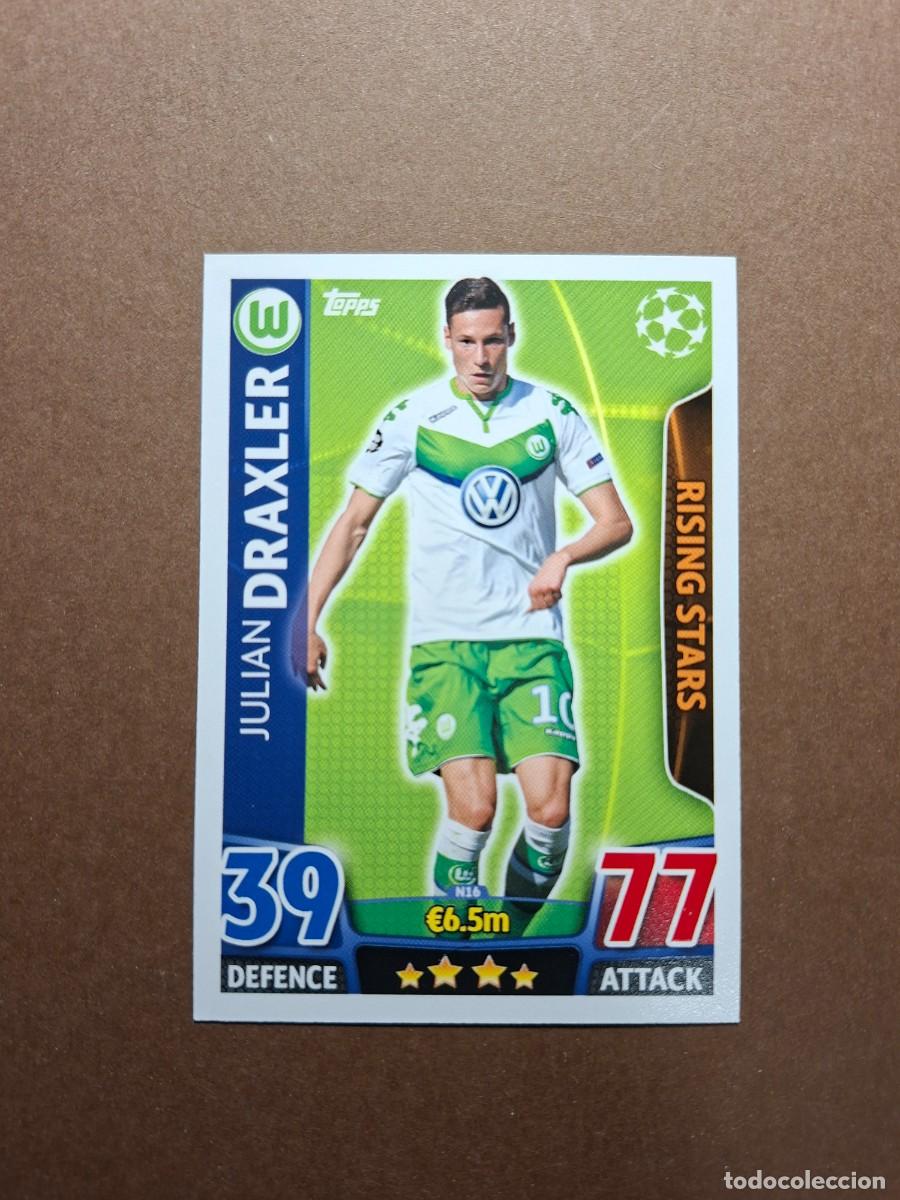 Cromos de f&uacute;tbol: DRAXLER RISING STARS N16 WOLFSBURGO N 16 NORDIC EDITION CHAMPIONS MATCH ATTAX 2015 2016 15 16 TOPPS