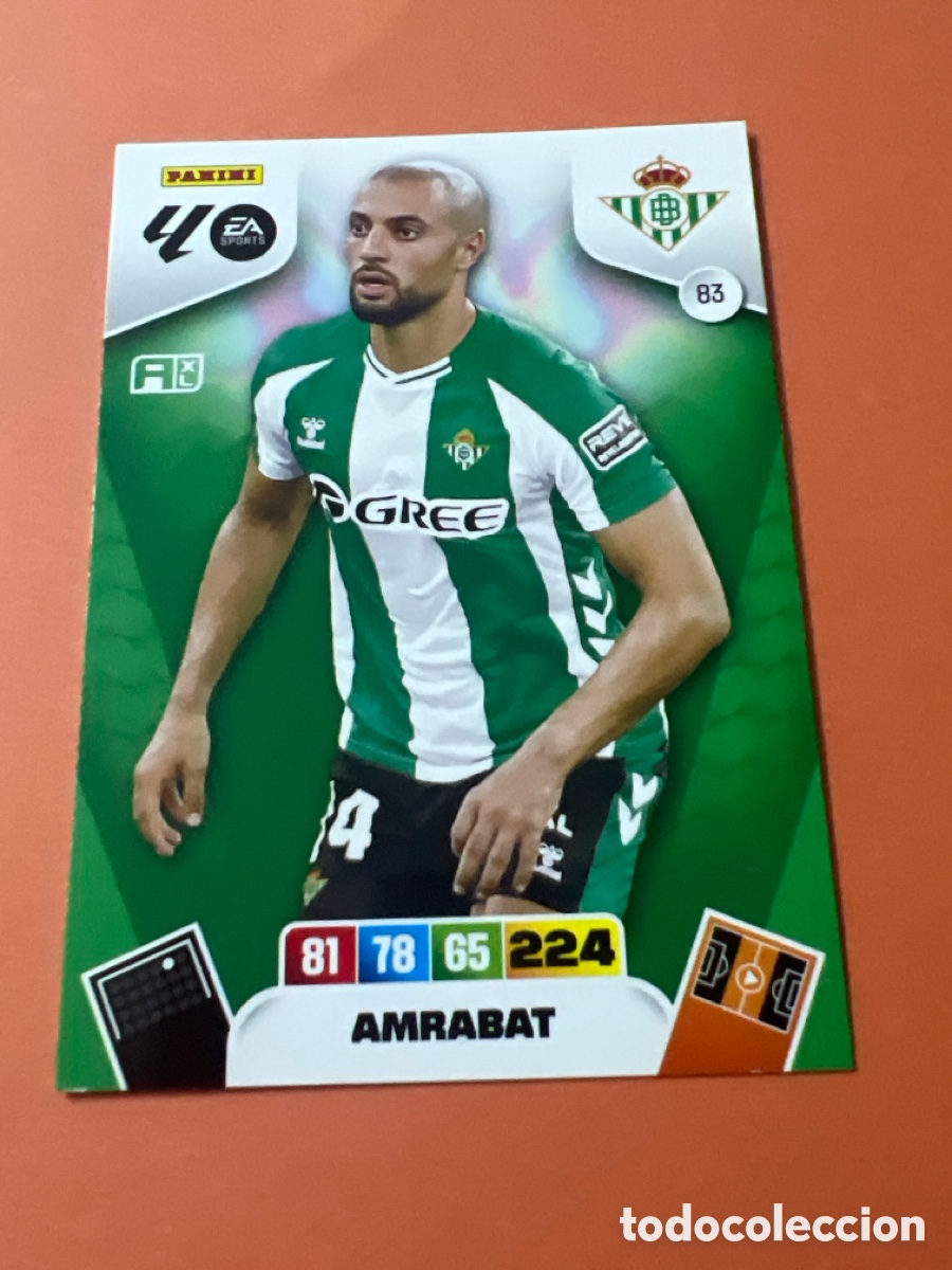 Cromos de f&uacute;tbol: E281. 83 AMRABAT BETIS ADRENALYN XL LALIGA EA SPORTS 25-26 2025-2026 PANINI