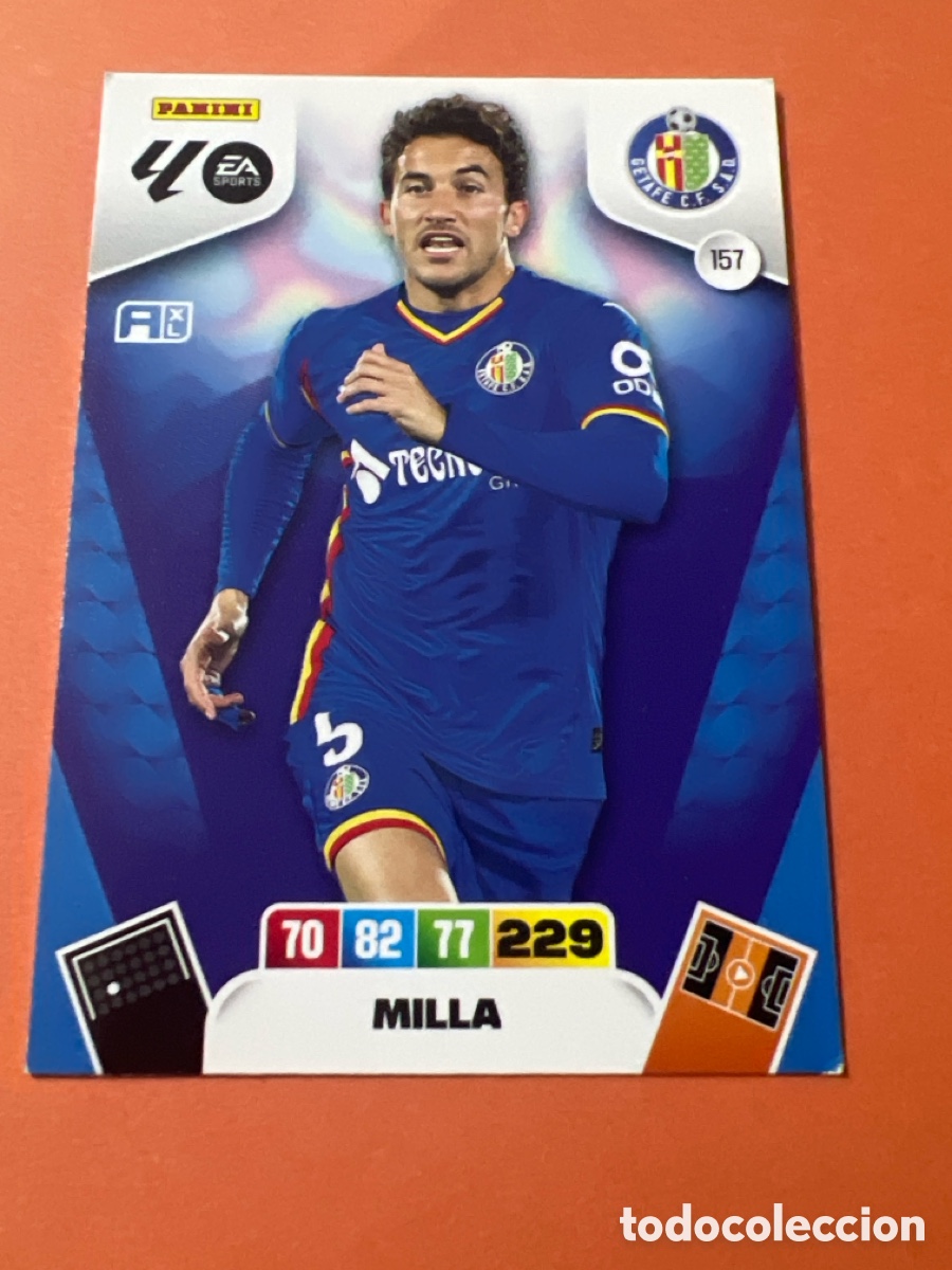 Cromos de f&uacute;tbol: E283. FICHA N&ordm; 157 MILLA - ADRENALYN 25 26 - PANINI 2025 - 26 - CROMO - GETAFE
